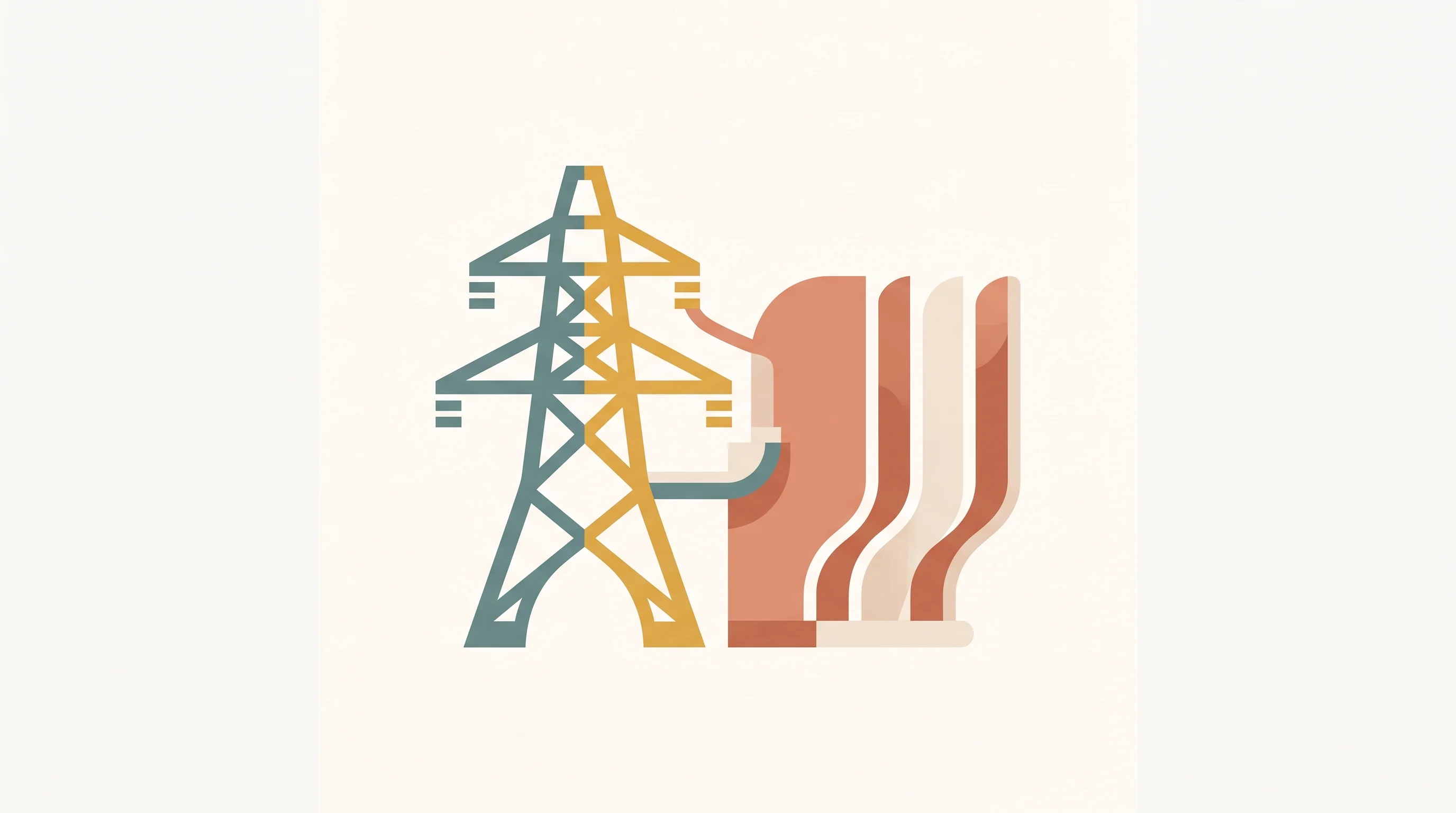 Digital illustration for article section "What's in the Portfolio" in "Former Speedinvest Partner Closes $50M 'Day Zero' Deeptech Fund" - A minimalist, contemporary flat illustration conceptualizing an investment portfolio focused on ener...