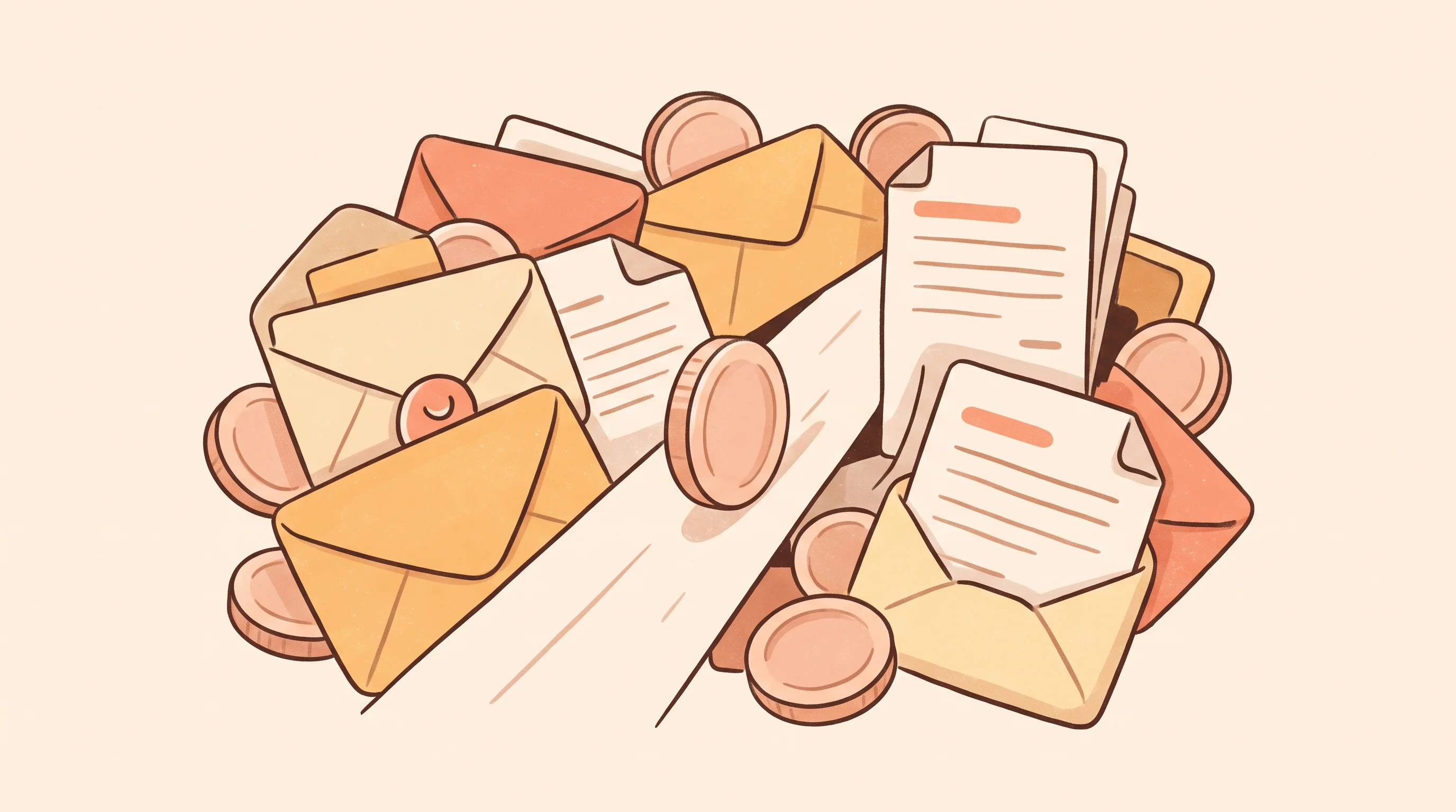 Digital illustration for article section "A Crowded Market, an Uncertain Niche" in "Ashneer Grover Launches Fund My Staff for Employee Loans" - A simple, conceptual, and minimal illustration representing a congested salary-linked credit market,...
