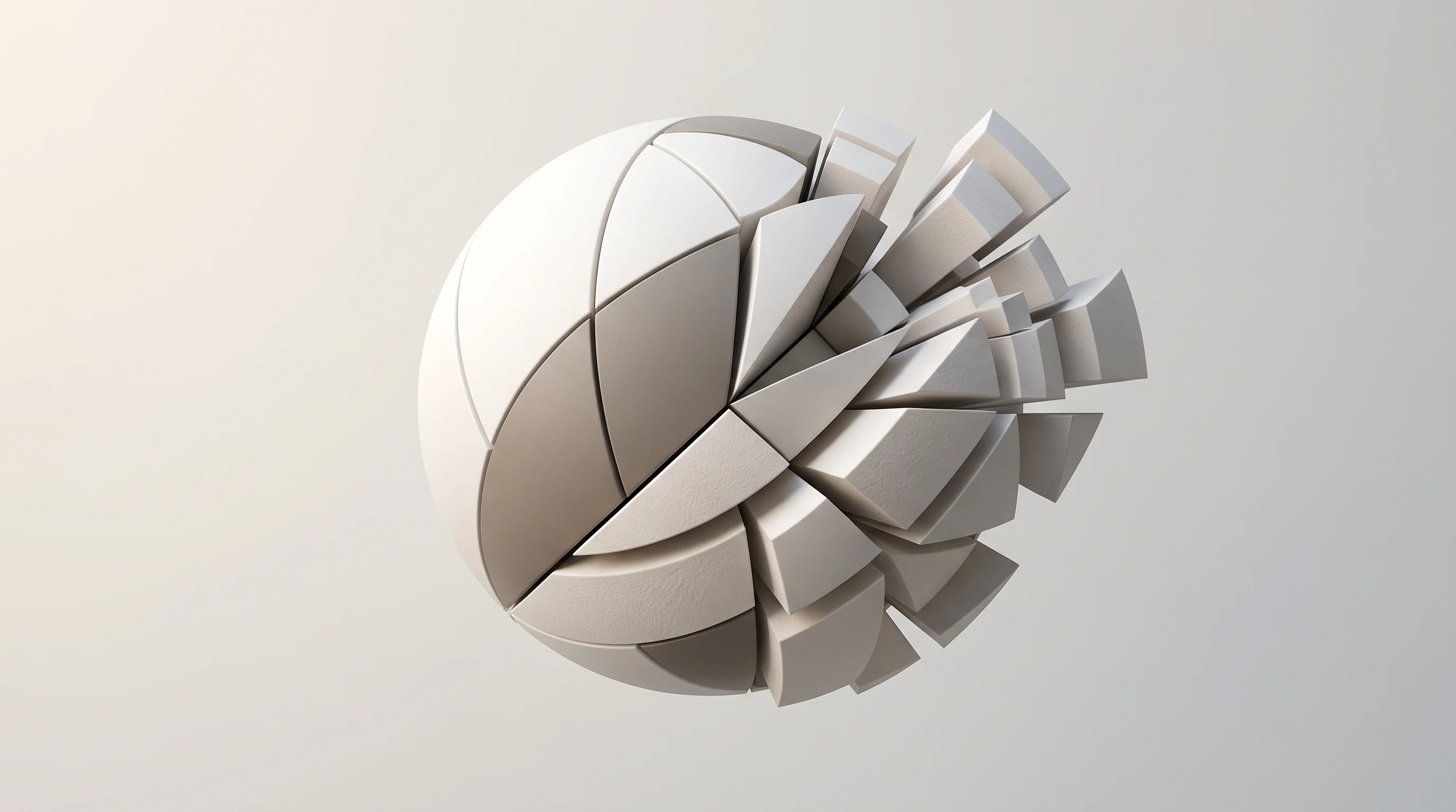 Digital illustration for article section "What Comes Next" in "Lasken.AI Raises Seed to Map Europe's Fragmented Healthcare Data" - A clean, minimalist conceptual artwork symbolizing future growth, organizational intelligence, and m...