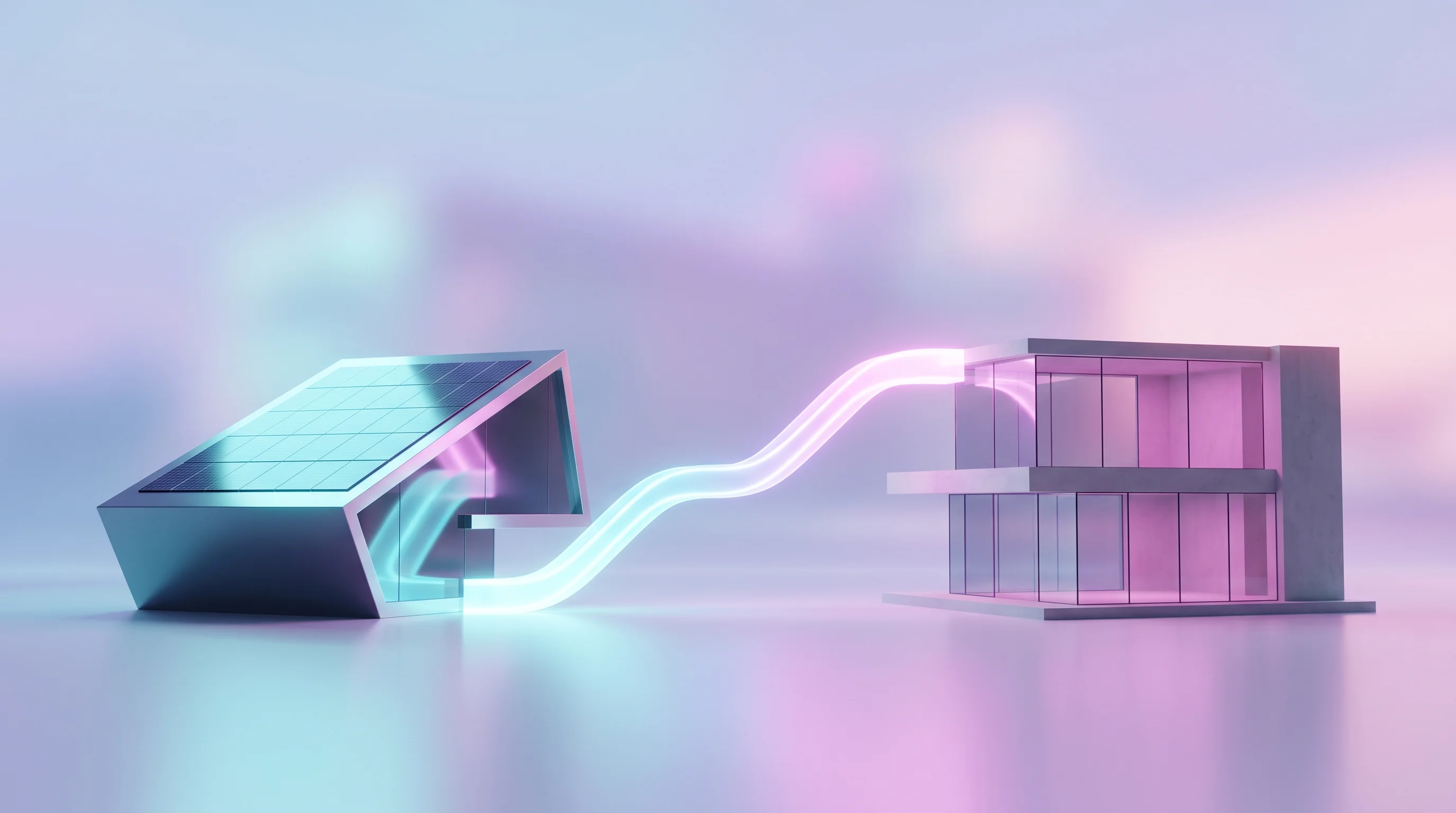 Digital illustration for article section "Strategic Partners Join In" in "Xurya's $21.5M Series A Fueled Indonesia's Solar Revolution" - A sleek, minimalist architectural concept symbolizing a strategic corporate partnership and financia...