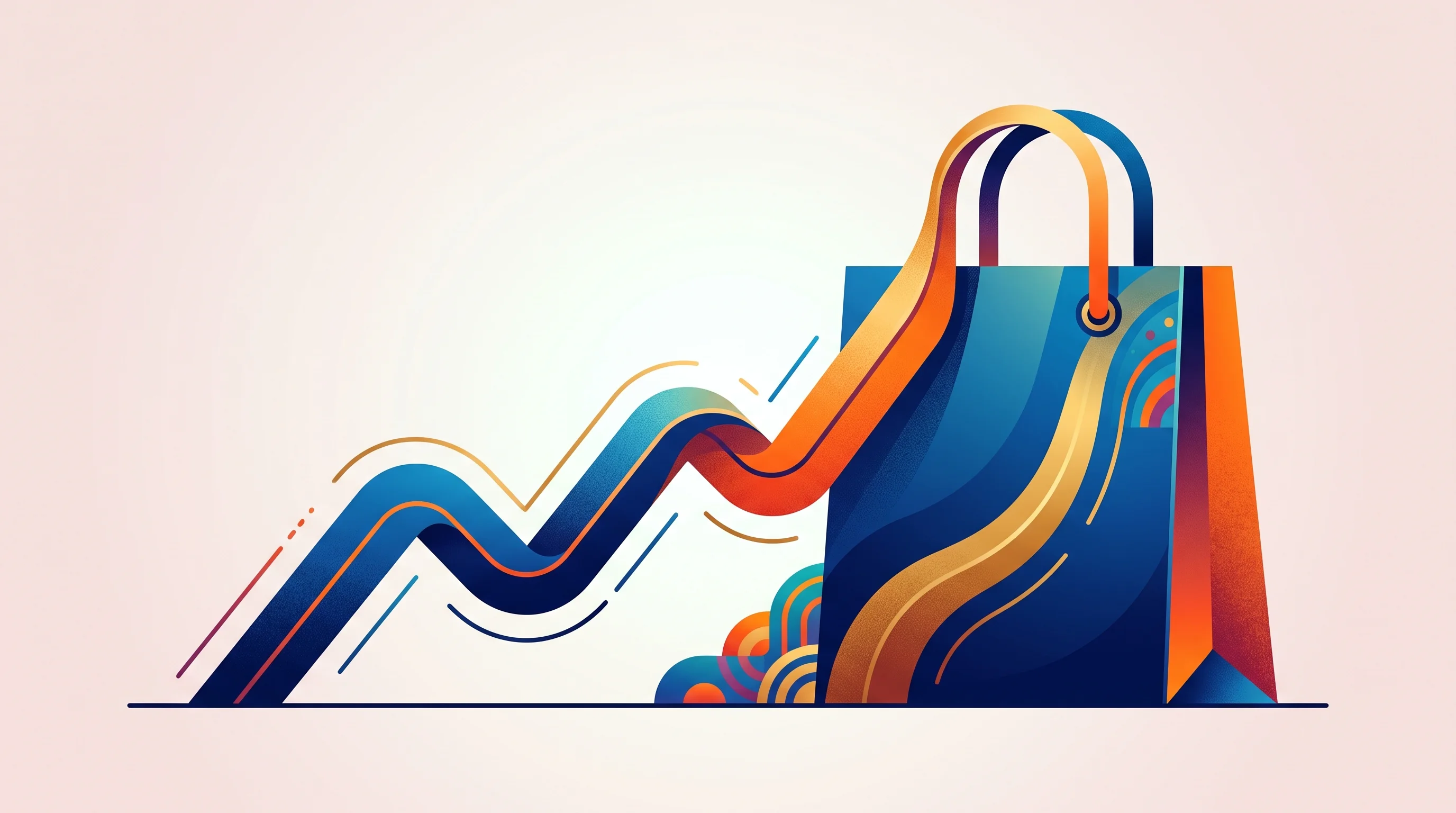 Digital illustration for article section "The Trillion-Dollar Projection" in "Natural Secures $30M to Power the Emerging AI Agent Payments Market" - A conceptual, modern illustration representing a massive financial projection, featuring a single, m...