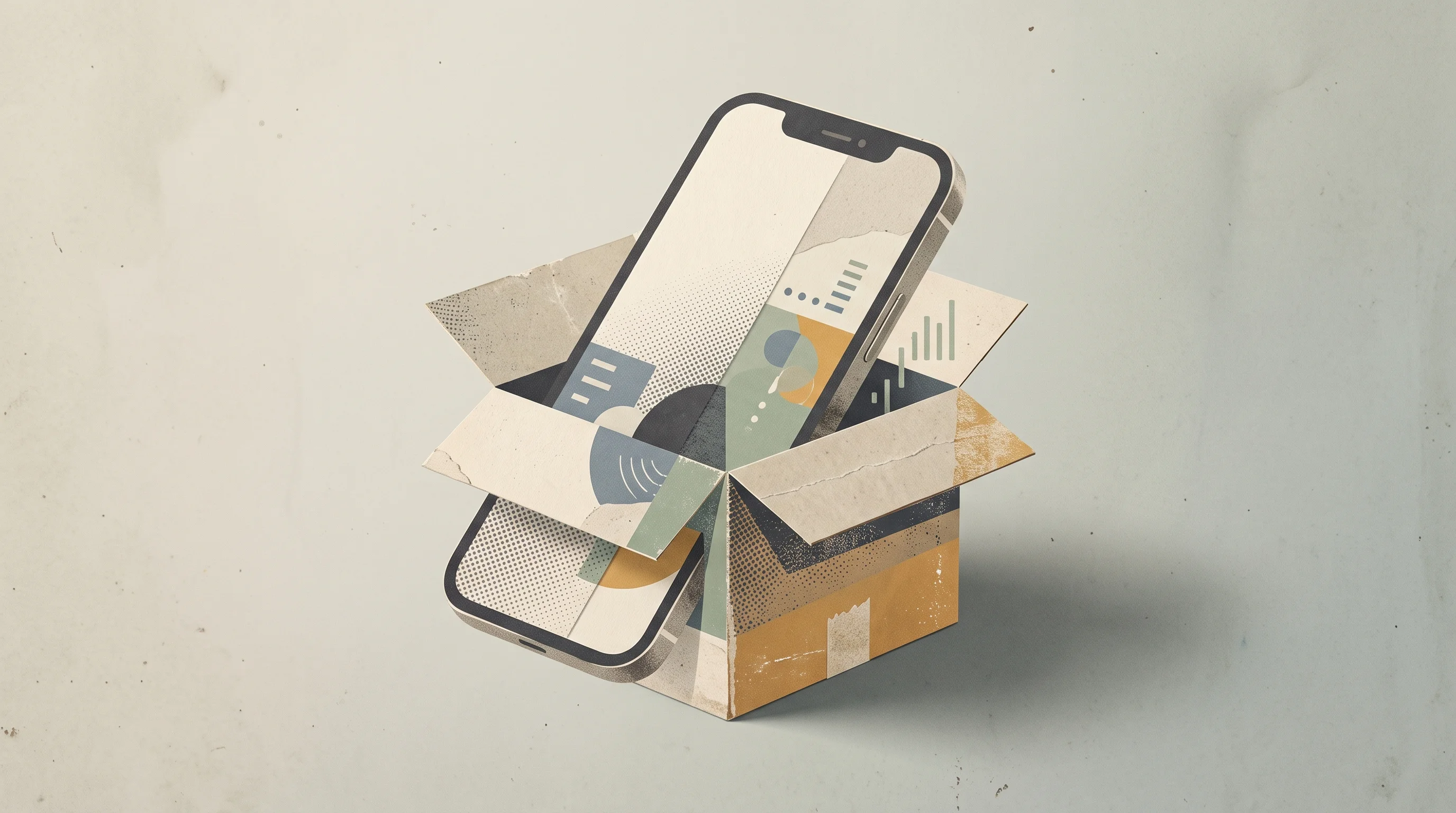 Digital illustration for article section "Shipping Fast, Scaling Faster" in "Fish Audio Raises Seed Round, Hits $13M ARR in Voice AI Race" - A conceptual and minimal image representing rapid software deployment and product scaling, featuring...
