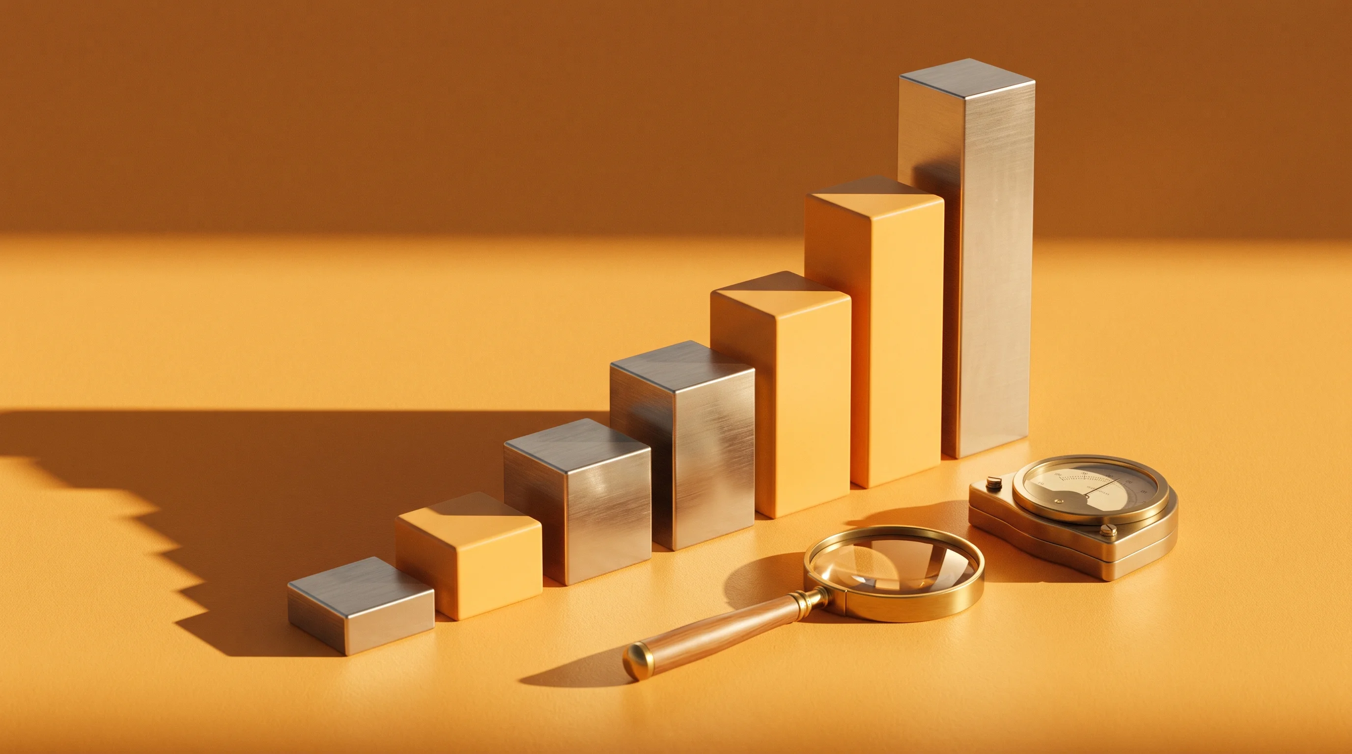 Digital illustration for article section "What Actually Works? The Evidence Remains Mixed" in "Chip Giants Bet on AI Design Tools as ChipAgents Raises $74M" - A conceptual and minimalist still-life composition representing financial forecasting and technologi...