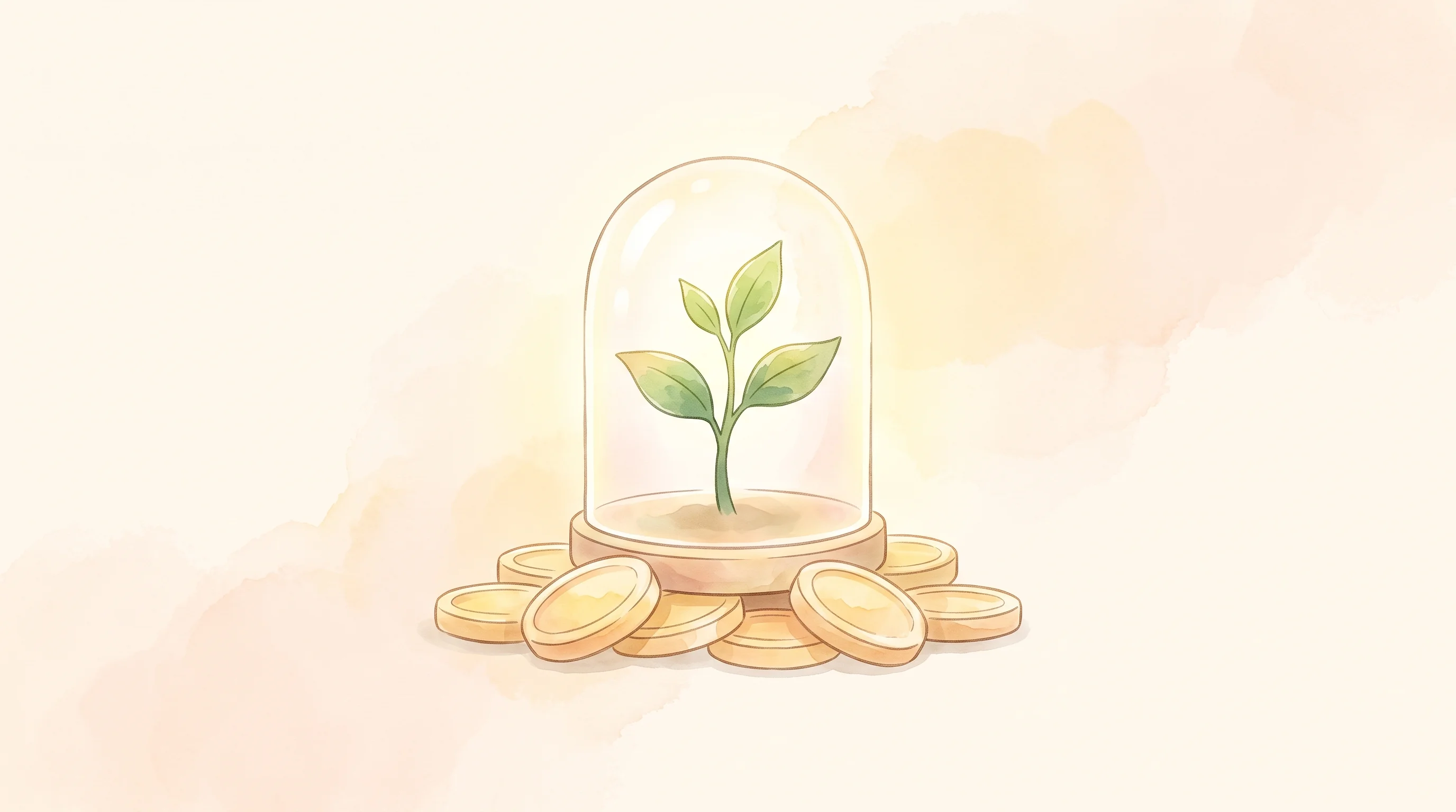 Digital illustration for article section "Staking as Curation" in "Printr Raises $4.5M from Axelar, Sui, Mantle for Cross-Chain Launchpad" - A conceptual and minimalist watercolor illustration depicting the concept of "Proof of Belief" staki...