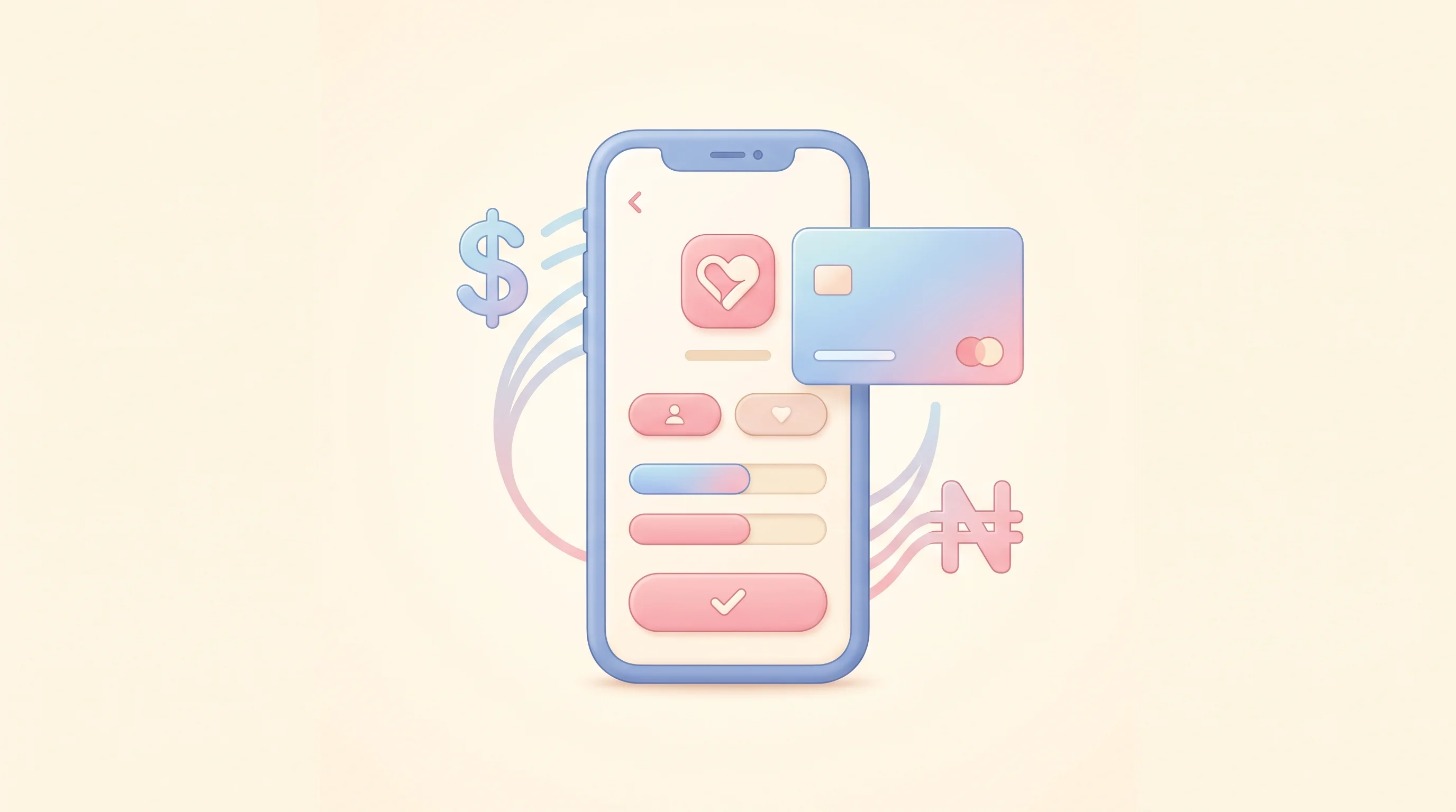 Digital illustration for article section "The stablecoin-remittance thesis, tested" in "OneDosh Raises $4M Pre-Seed to Scale Stablecoin Remittance App" - A clean, minimalist conceptual illustration representing a seamless digital wallet bridging fiat cur...