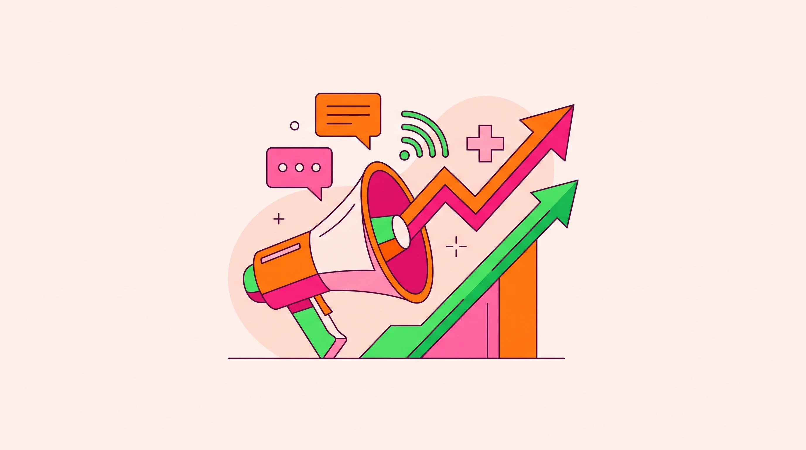 Digital illustration for article section "From Media Storm to Clinical Validation" in "YC-Backed Gamgee Launches AI-Powered Cancer Vaccines for Dogs" - A clean and minimal flat vector style illustration representing the transition from a media storm to...