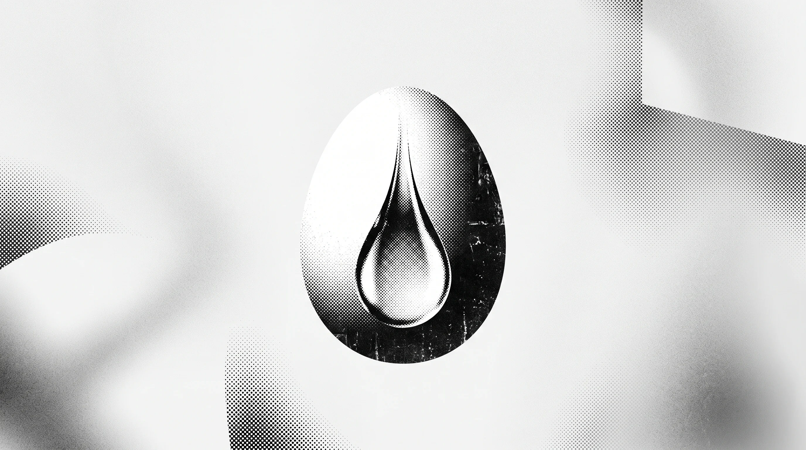 Digital illustration for article section "A Side Project Becomes the Main Act" in "From Lab Meat to Lipstick: IntegriCulture's Profitable Pivot" - A minimalist and conceptual illustration of a perfectly smooth, stylized egg seamlessly transforming...