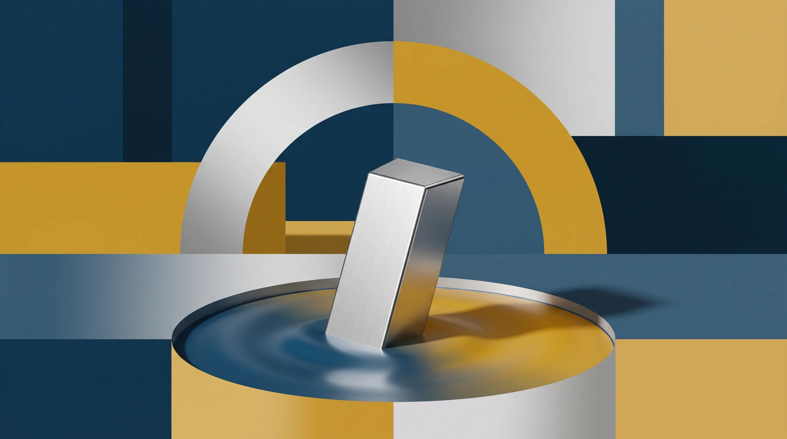 Digital illustration for article section "What Comes Next" in "FAST Metals Raises Pre-Seed to Extract Defense Minerals from Waste" - A conceptual, minimalist representation of scaling up a hydrometallurgical metal processing operatio...