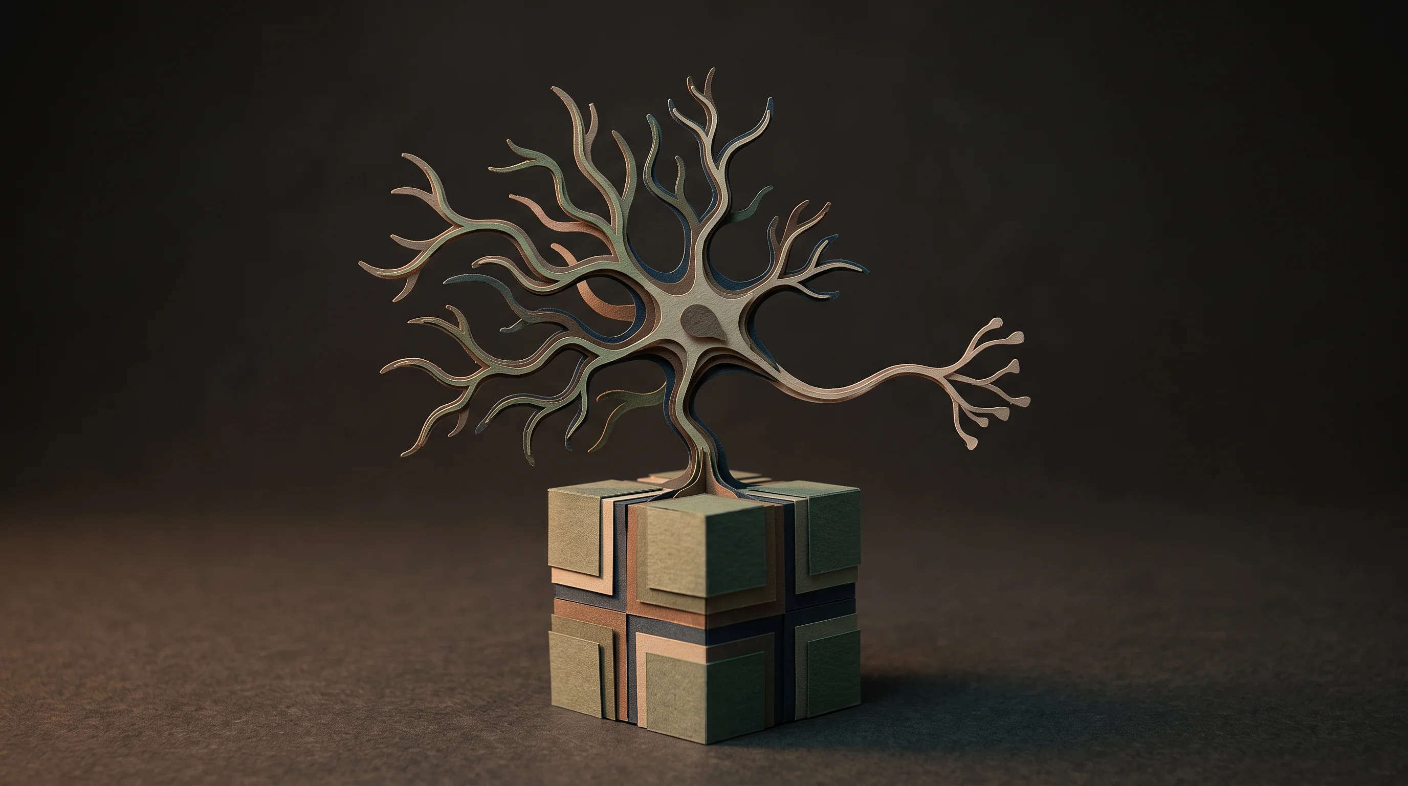 Digital illustration for article section "Technical Realities and Ethical Uncertainties" in "Brain Cells as Processors: Inside Parasma's Biocomputing Breakthrough" - A conceptual representation of the tension between biological variability and scalable systems, feat...