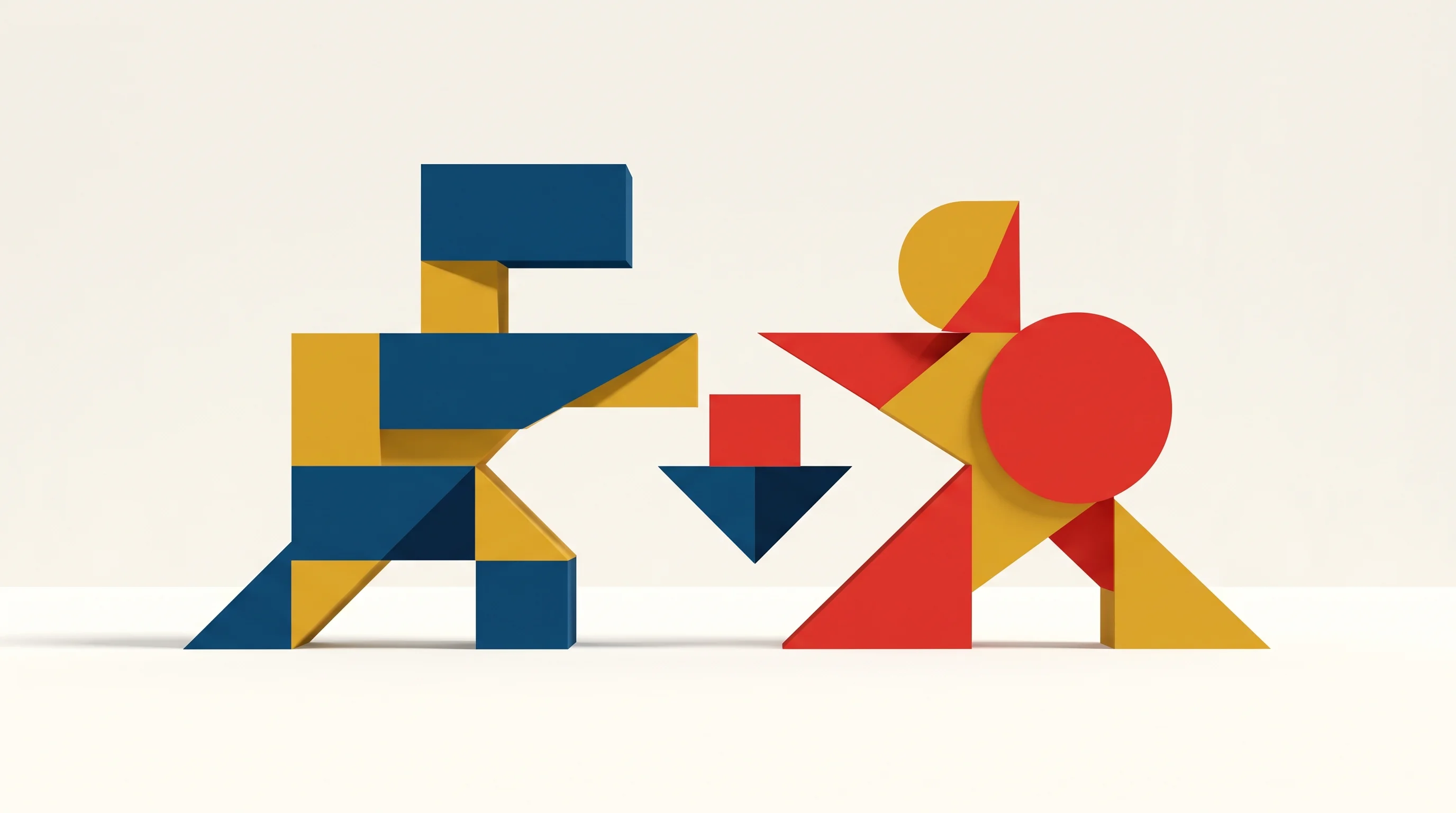 Digital illustration for article section "What Happens Next" in "DeepSeek's 100x Cost Advantage Ignites Global AI Price War" - A conceptual, minimalist representation of a strategic price war and market competition, featuring t...
