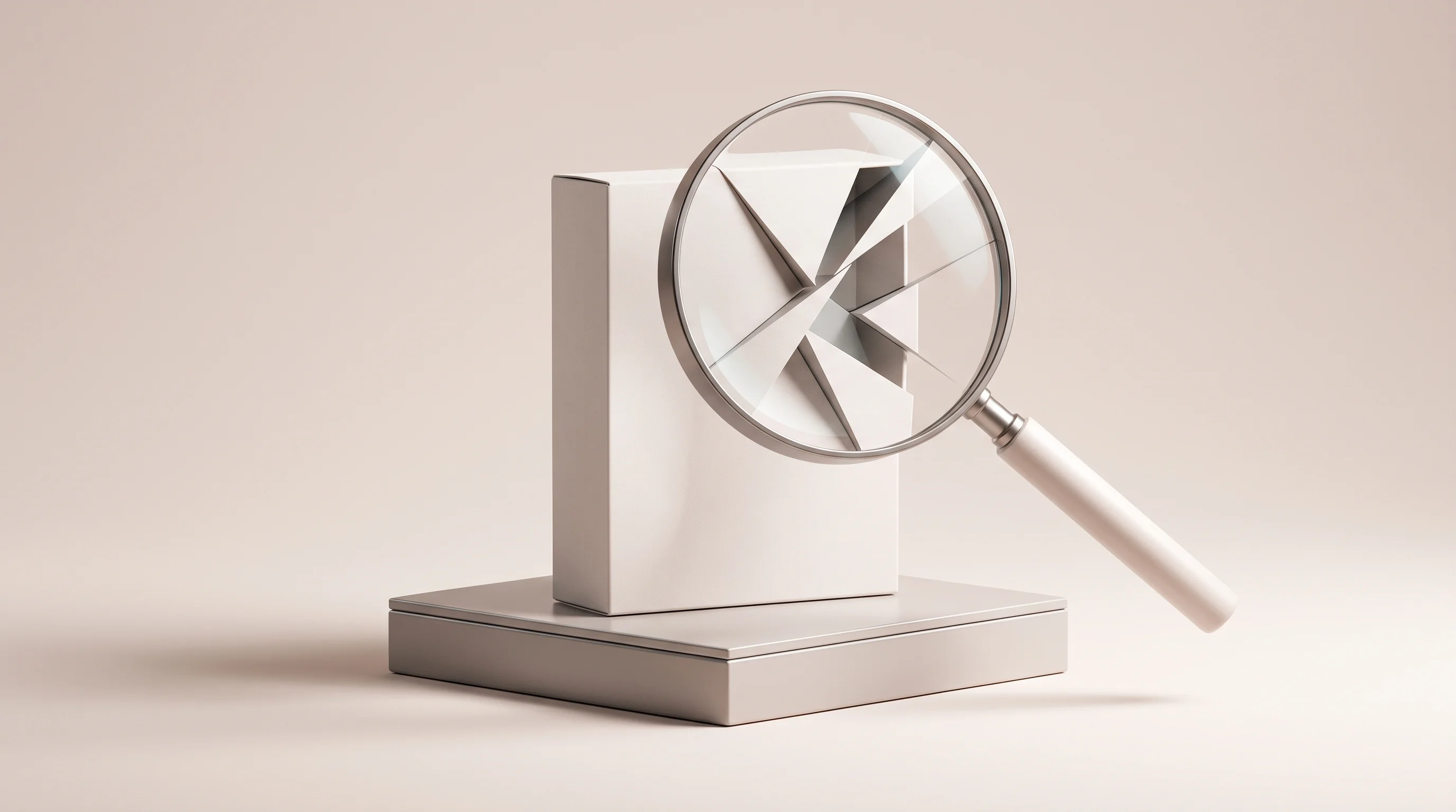 Digital illustration for article section "Content Section 3" in "Malachyte Raises $10M to Bring Spotify's AI Magic to eCommerce" - A clean, minimalist conceptual image representing the intense scrutiny of retail pilot periods, feat...
