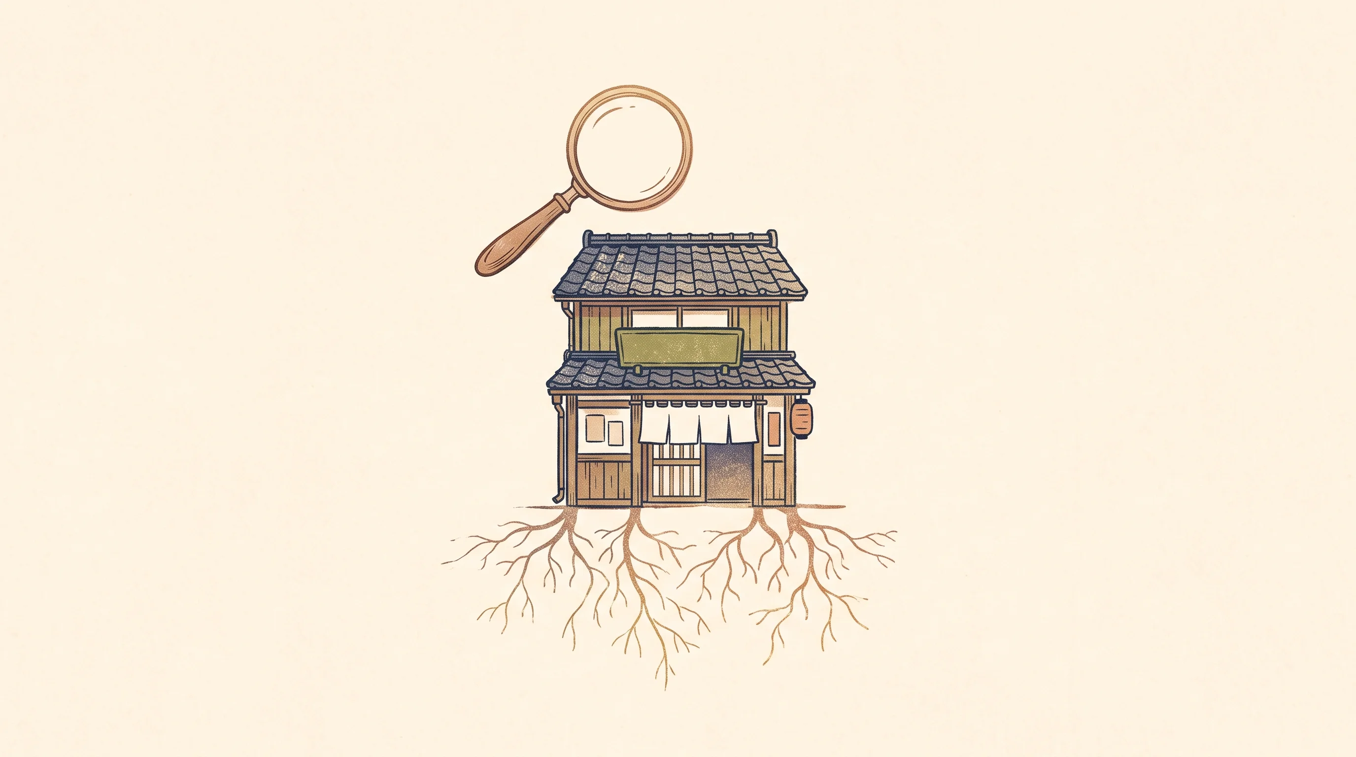 Digital illustration for article section "The Questions That Matter" in "Black-Owned Knockturnal Launches AI Healthcare Booking in South Africa" - A clean, minimal composition featuring a single, charming independent storefront or small clinic wit...
