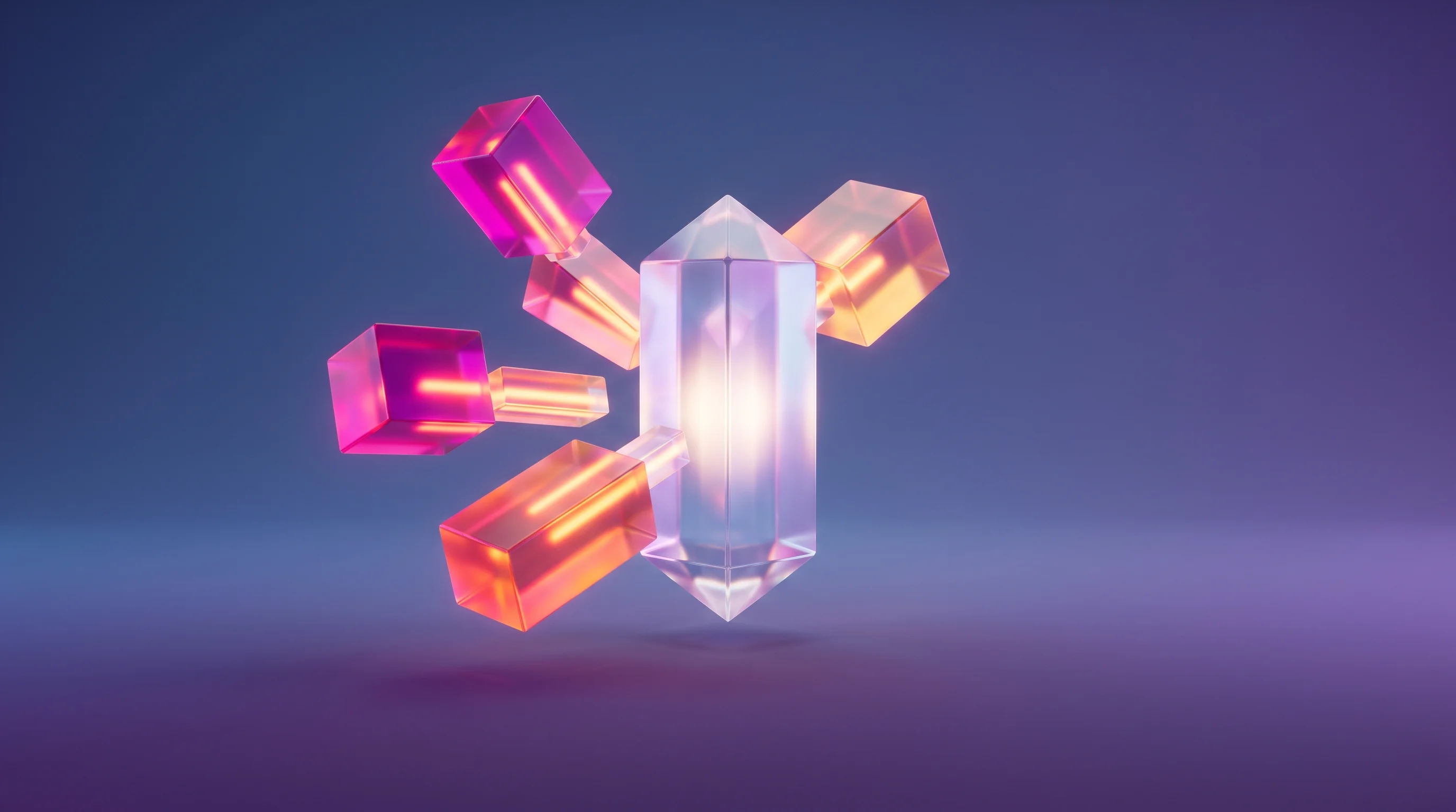 Digital illustration for article section "The Crowded Field They're Walking Into" in "Pango Launches Agentic OS to Automate E-commerce Returns and Tracking" - A conceptual, minimalist 3D motion graphic illustrating the consolidation of fragmented post-purchas...