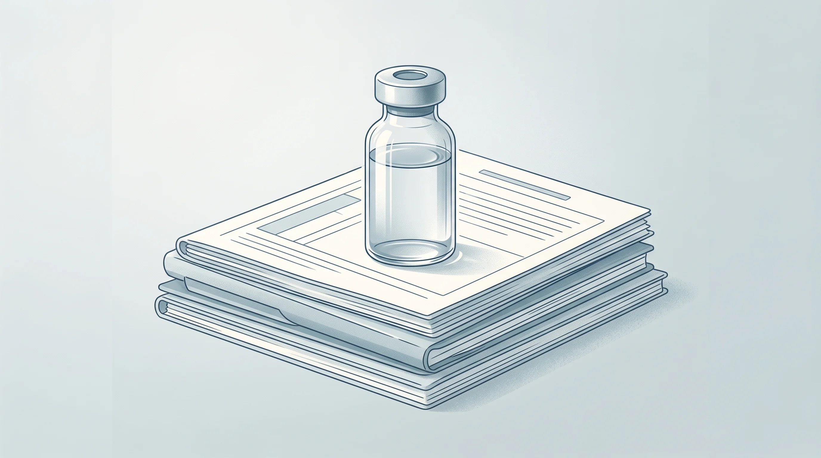 Digital illustration for article section "The Evidence Is Still Mostly Retrospective" in "The AI Race to Predict Clinical Trial Outcomes Before They Fail" - A conceptual neo-vintage illustration representing retrospective clinical analysis, featuring a sing...
