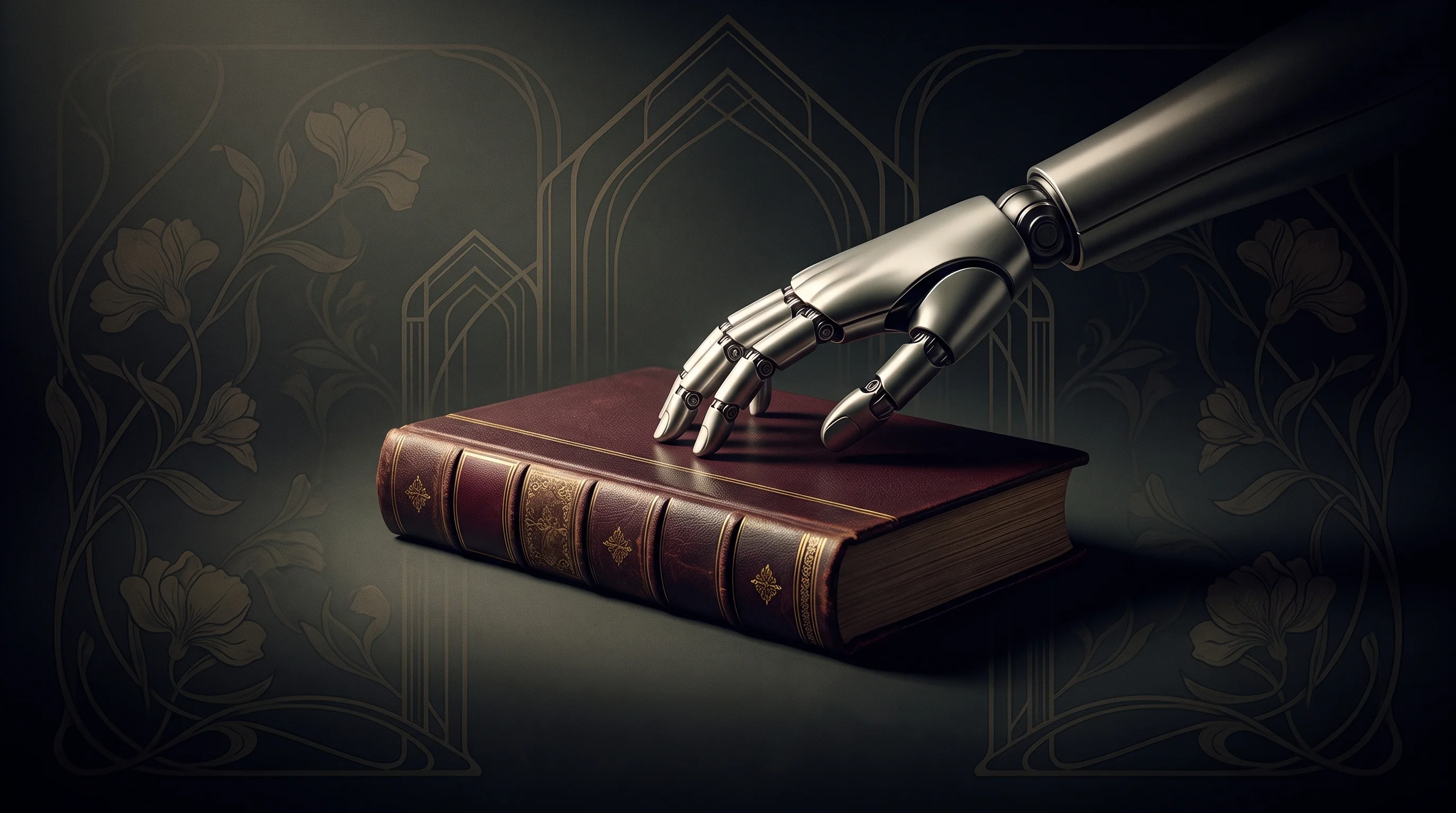 Digital illustration for article section "Academic Roots in a Commercial Package" in "YC's Salem Robotics Launches Autonomous Software for Nuclear Inspections" - A minimalist, conceptual composition featuring a single sleek, modern robotic manipulator arm gently...