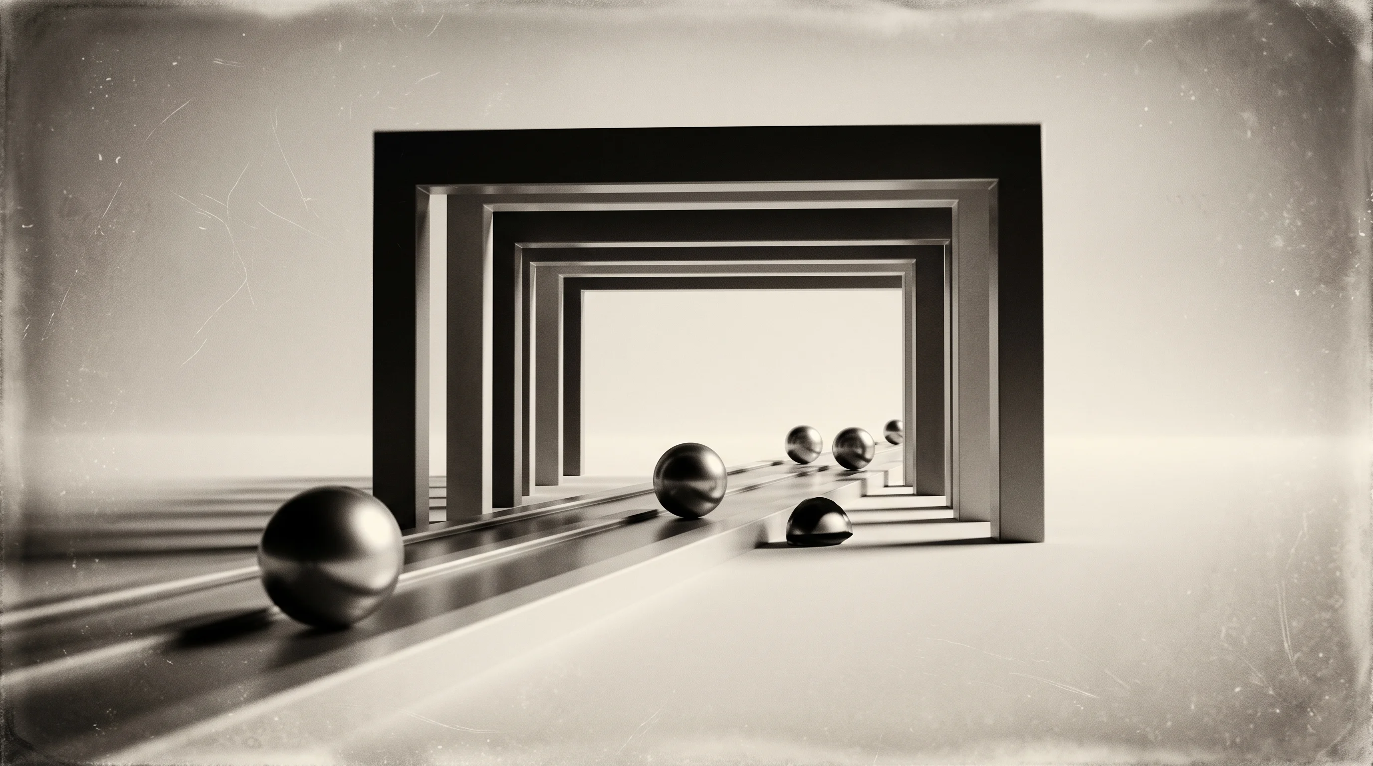 Digital illustration for article section "The Enterprise Platform Race (And Why Governance Shipped First)" in "Why AI Agents Fail at Work—and the Real-World Data Library to Fix It" - A minimalist, conceptual visualization of a grand, structured architectural framework representing a...