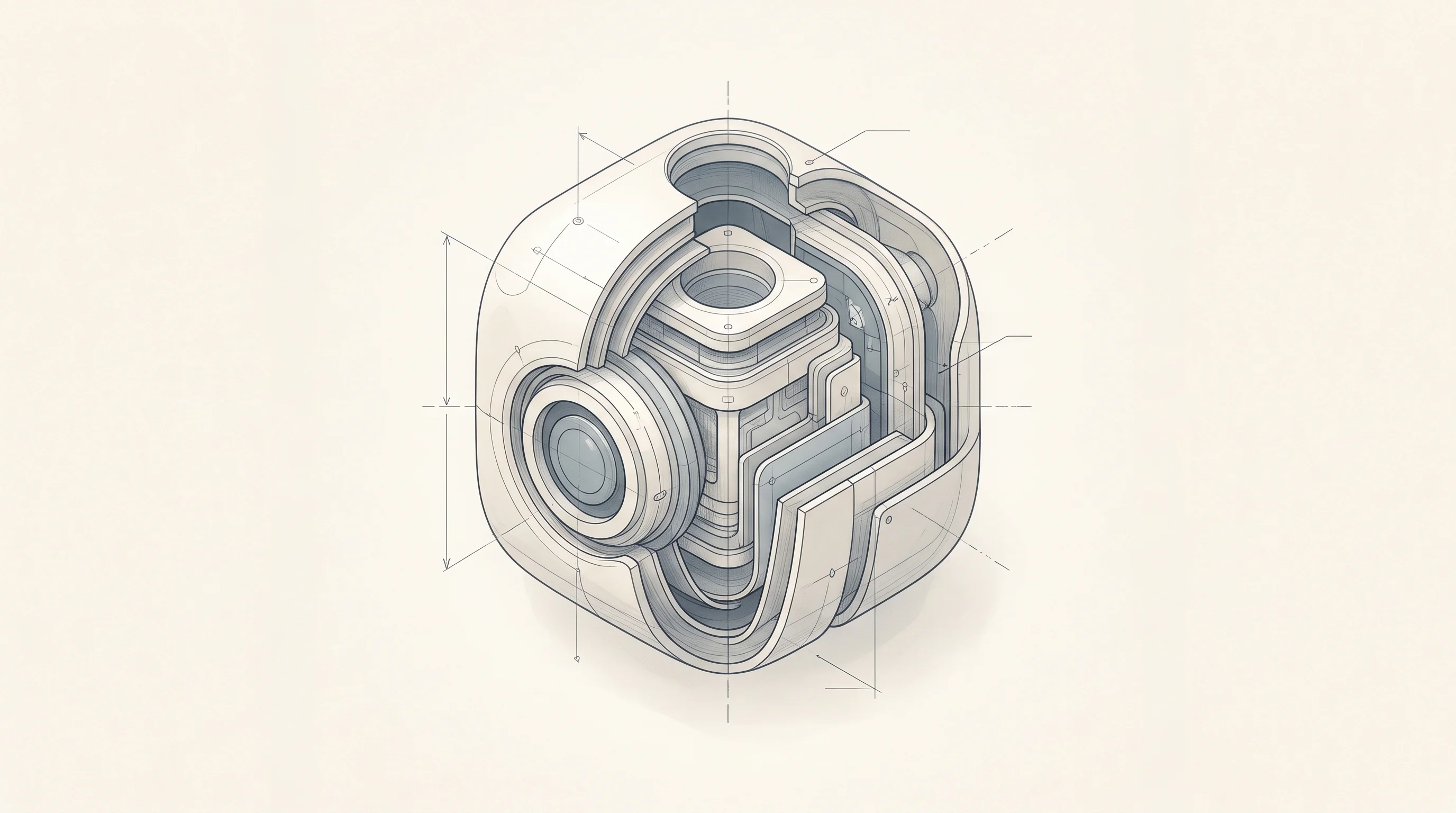 Digital illustration for article section "What to Watch" in "AI Agents Debug the Chips That Power AI: Inside the $20B Fight" - A clean, minimalist composition featuring a single, abstract geometric core representing an AI agent...