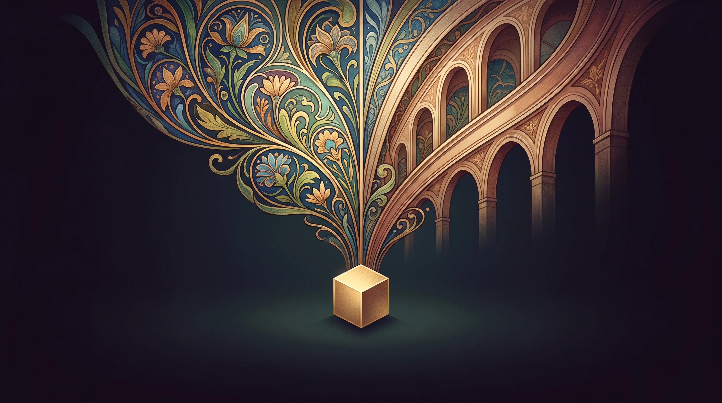 Digital illustration for article section "The Market Opportunity (and the Risk)" in "YC-Backed Whitespace Brings AI Agents to Wholesale Distribution" - A conceptual and minimalist visual representation of massive market growth and an emerging industry,...