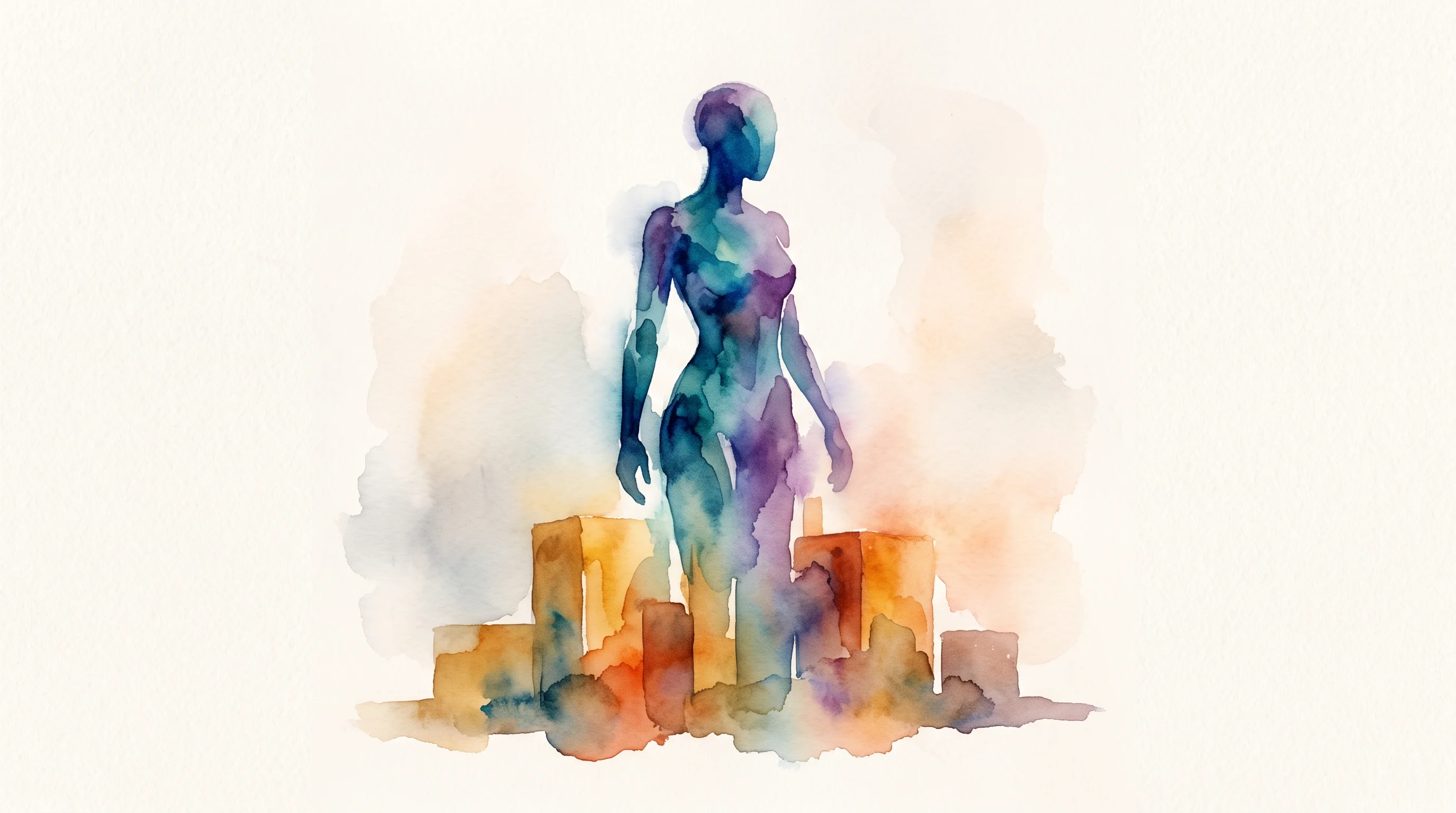 Digital illustration for article section "The Infrastructure Layer" in "The Race to Build Robot Brains That Work on Any Hardware" - A clean, minimalist conceptual artwork representing the foundational infrastructure layer of humanoi...