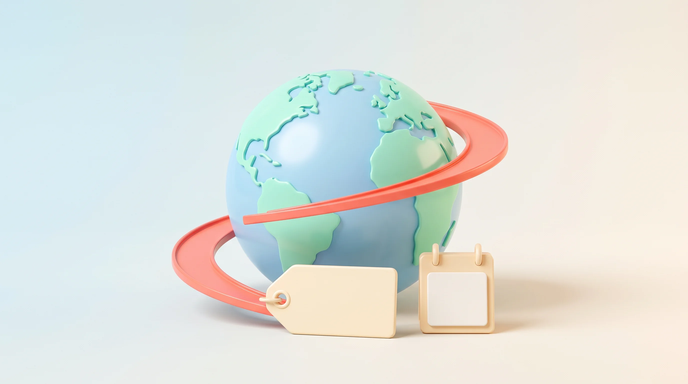 Digital illustration for article section "The Path Ahead" in "YC-Backed COACH Brings AI Sales Coaching to Field Teams" - A conceptual miniature model representing a global business strategy and flexible pricing, featuring...
