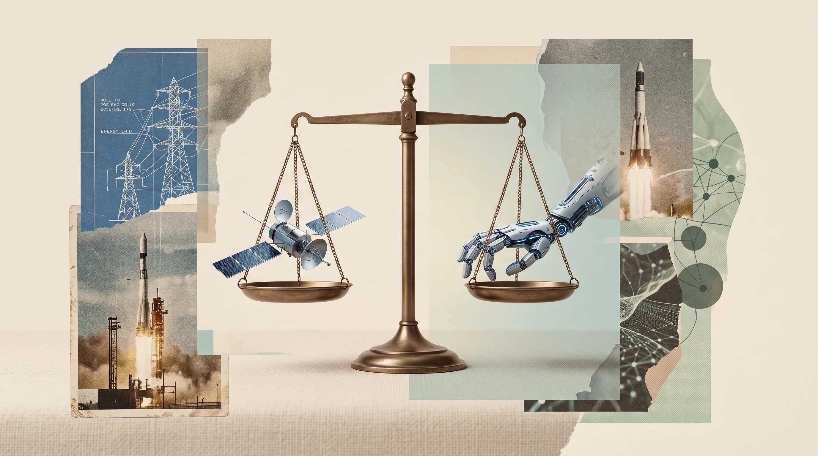 Digital illustration for article section "The Trust Problem" in "YC-Backed Florin Launches AI Insurance Carrier With 'Zero Underwriters'" - A surreal digital collage representing the concept of trust and risk assessment in advanced industri...