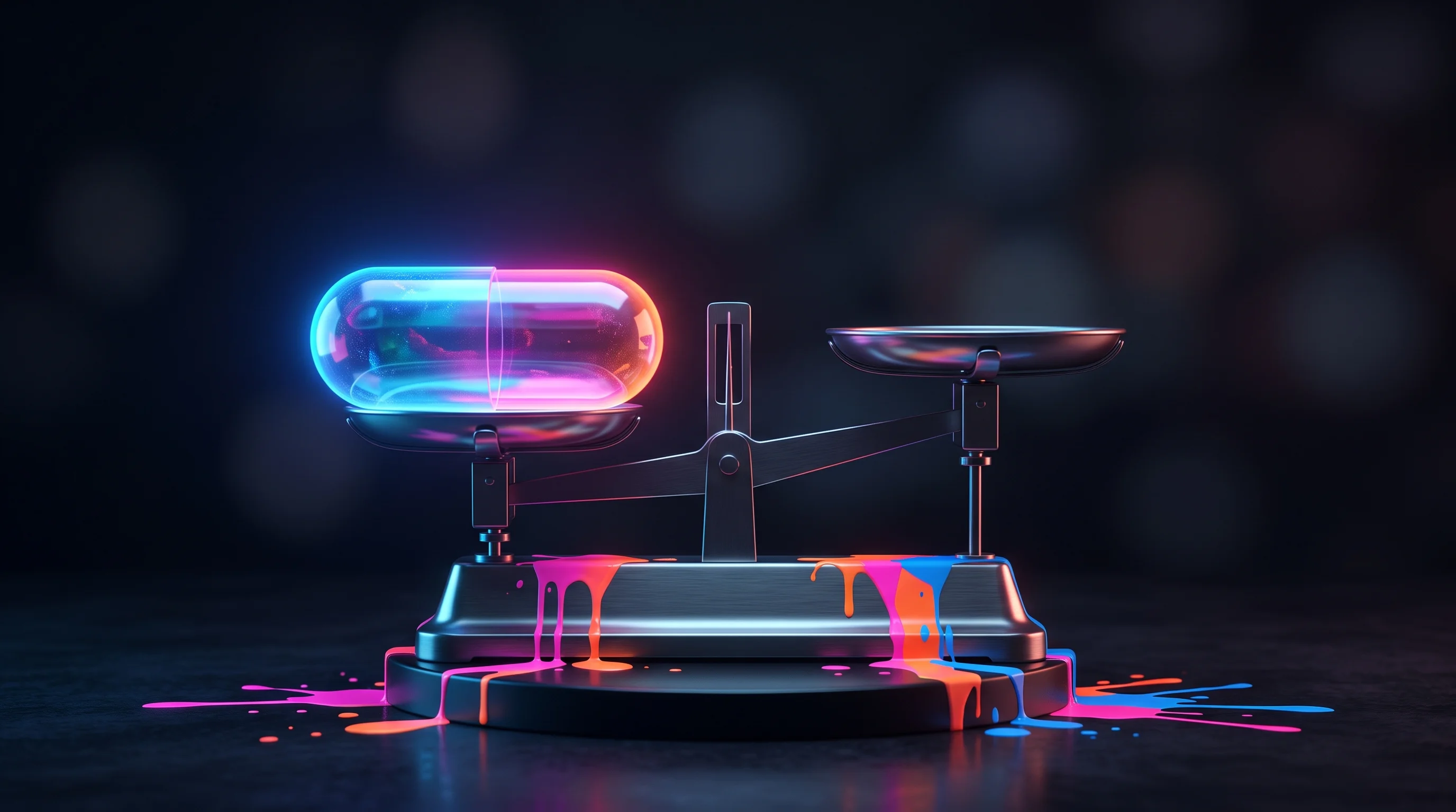 Digital illustration for article section "What It Means for the Industry" in "YC-Backed GutGutGoose Guarantees Probiotic Colonization—Or Your Money Back" - A conceptual and minimalist representation of the intense scrutiny facing the health supplement indu...