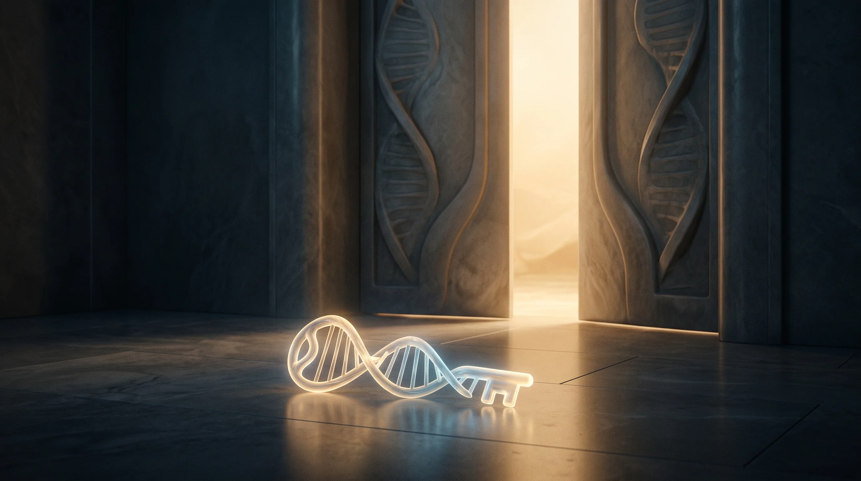 Digital illustration for article section "An FDA Nod Opens Reimbursement Doors" in "The Race to Navigate Complex Medical Cases: New Tools Emerge" - A surreal, conceptual image symbolizing an official medical approval unlocking new business pathways...