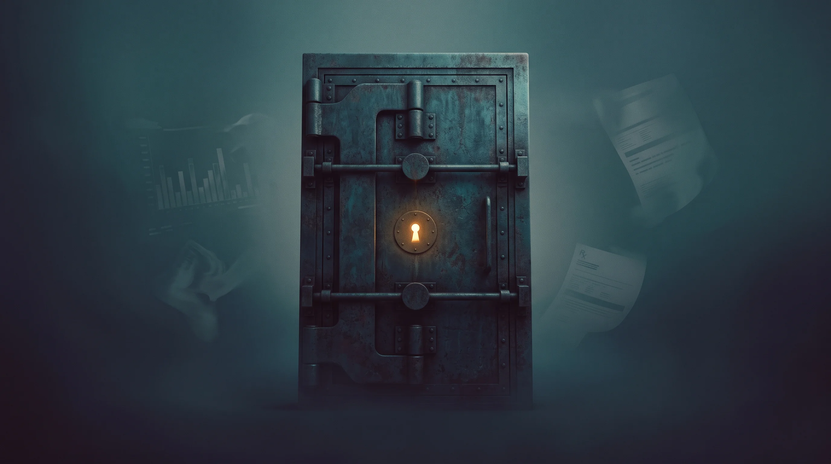 Digital illustration for article section "The Hard Parts Remain" in "The Race to Navigate Complex Medical Cases: New Tools Emerge" - A surreal, conceptual representation of insurmountable logistical obstacles in medical trials, featu...