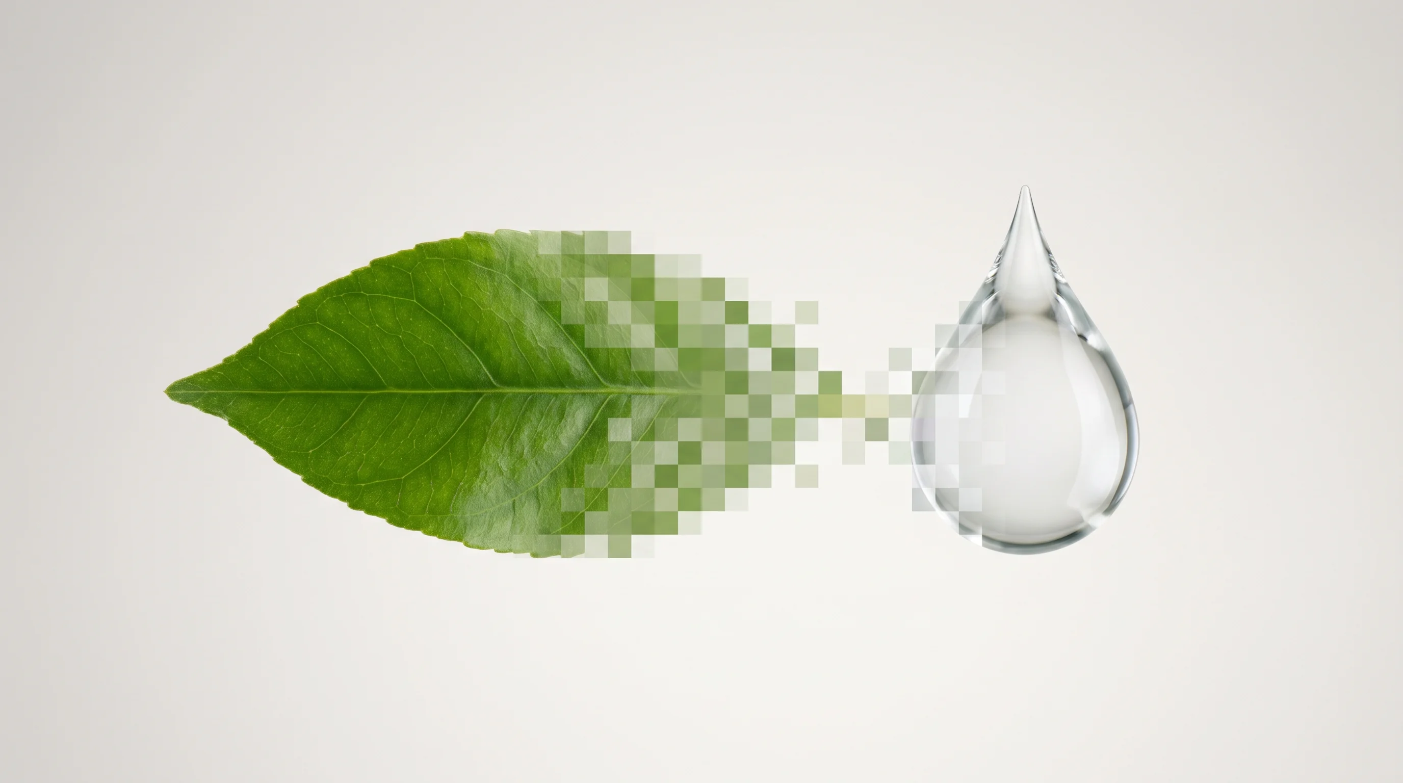 Digital illustration for article section "Farm to Formulation, With AI in the Middle" in "Inaara NeoFoods Reportedly Raises $2.2M Seed for AI-Powered Plant Protein" - A minimalist and conceptual visual representing a vertically integrated farm-to-formulation ecosyste...