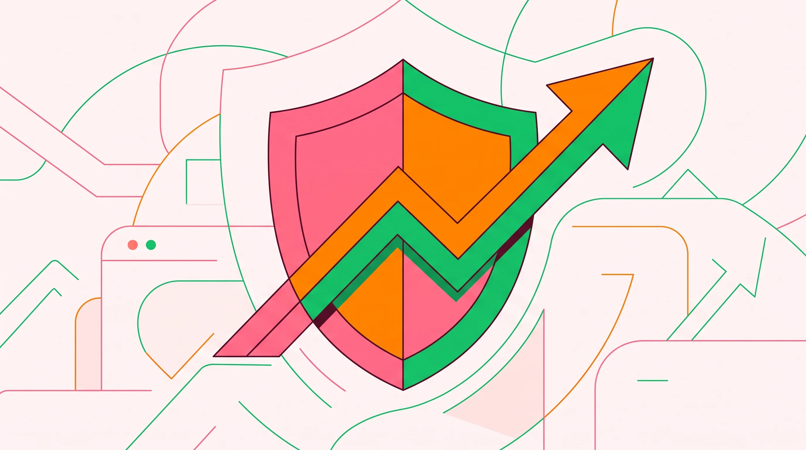 Digital illustration for article section "Content Section 2" in "Corma raises $60M to build defensive AI cybersecurity models" - A vibrant, flat vector style illustration depicting a conceptual representation of massive financial...