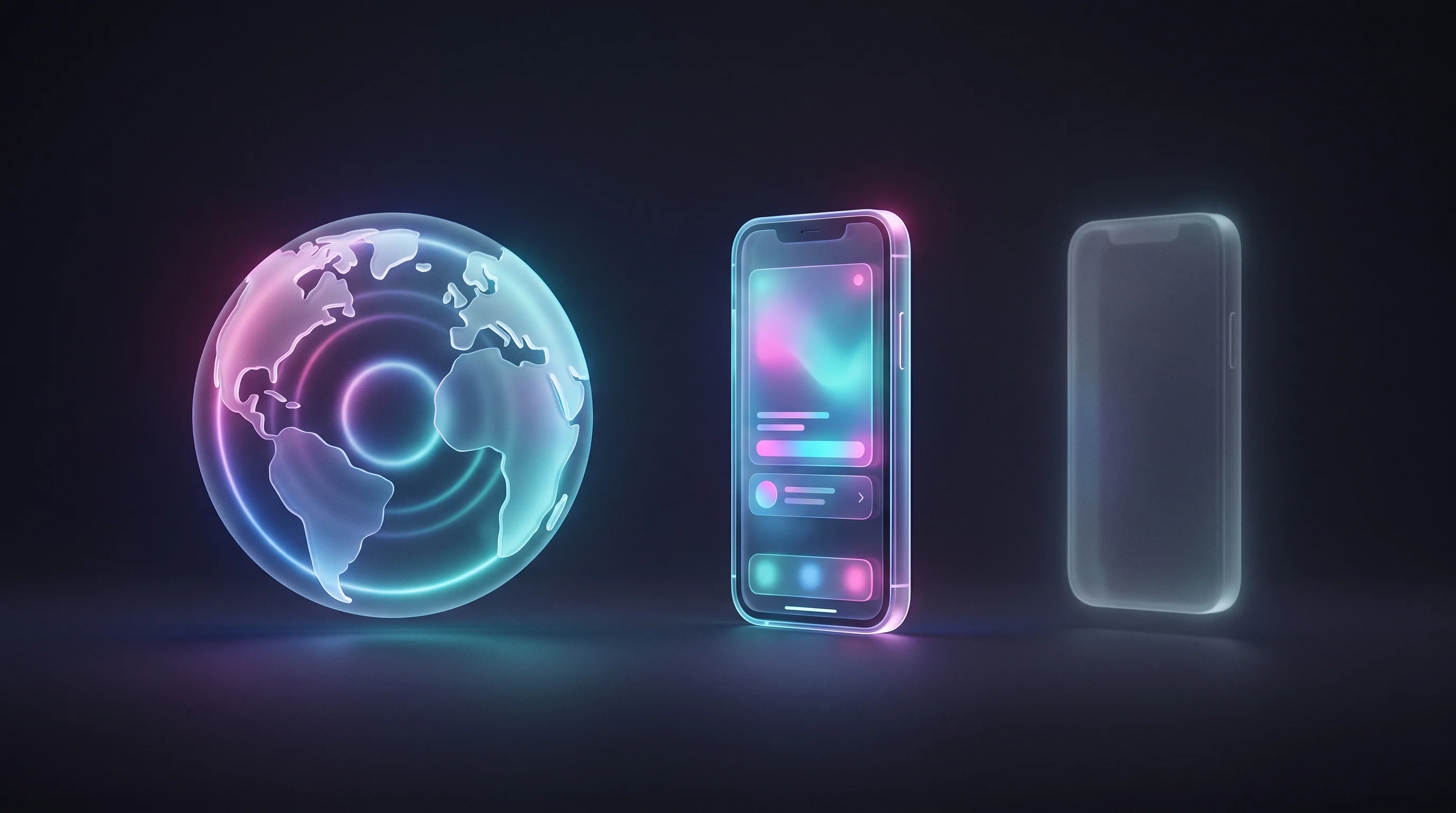 Digital illustration for article section "Content Section 3" in "Instaplay launches text-to-game platform for 100K users" - A sleek, minimalist conceptual composition representing digital app platforms, featuring elegant, se...