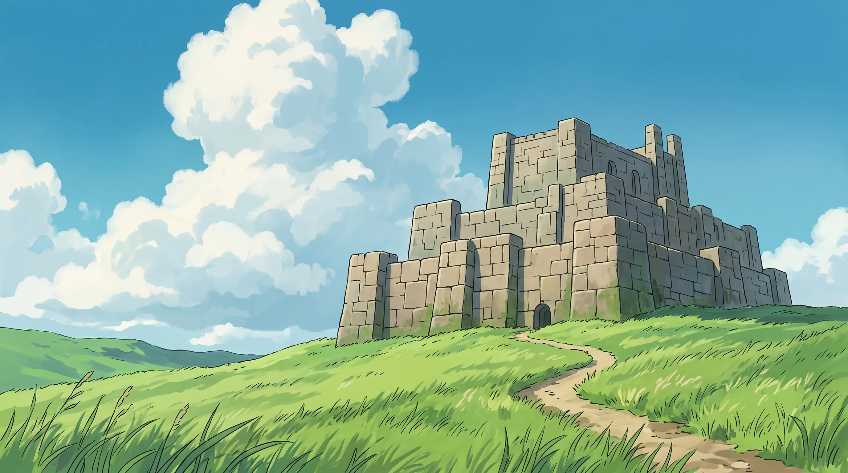 Digital illustration for article section "Content Section 4" in "Caution launches verifiable hosting platform for secure enclaves" - A conceptual and serene illustration of a massive, established stone sanctuary made of perfectly int...