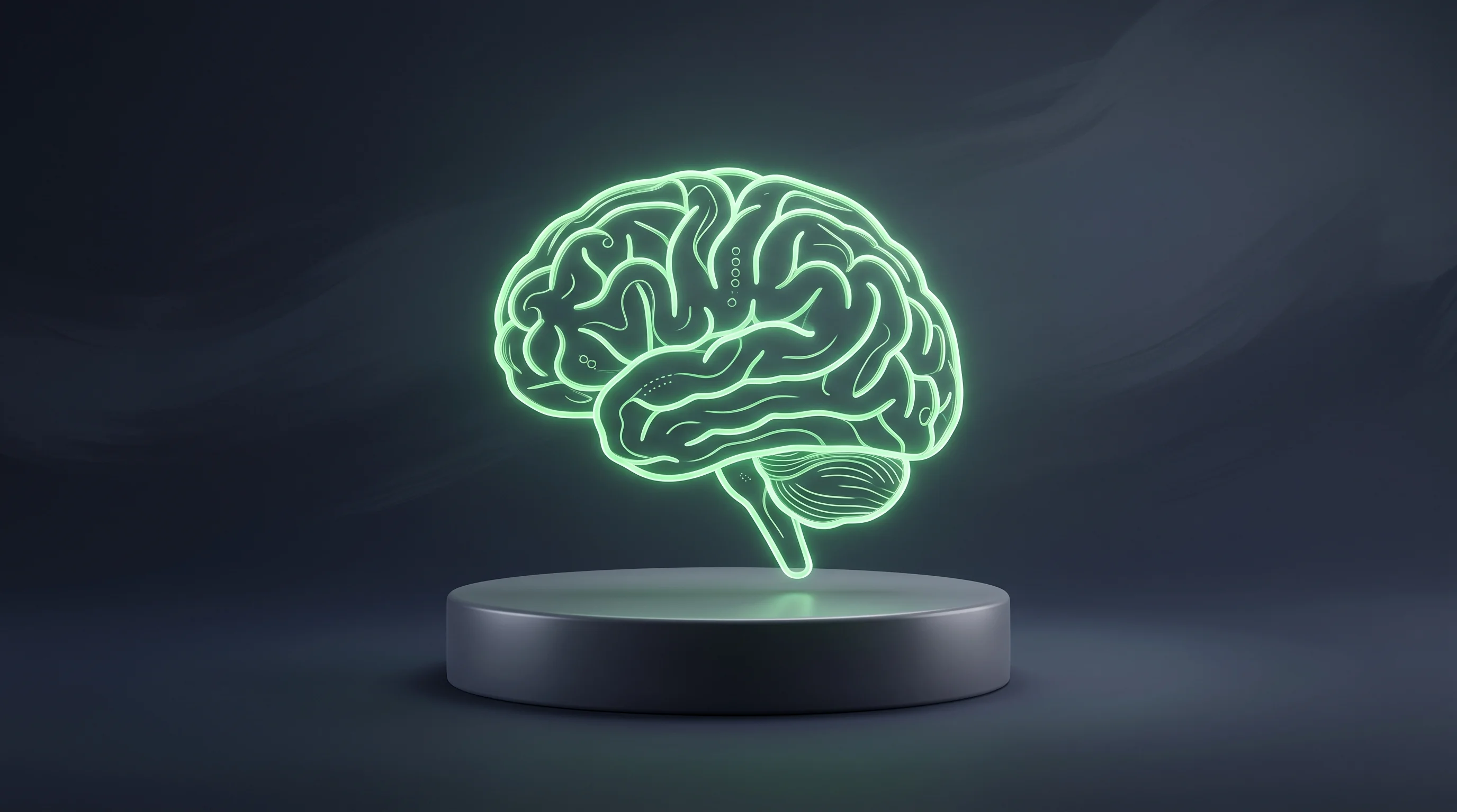 Digital illustration for article section "What Happens Next" in "AI-native radiology practices rebuild care from scratch" - A clean, minimal, and conceptual visualization of stabilizing AI in medical imaging and radiology wo...