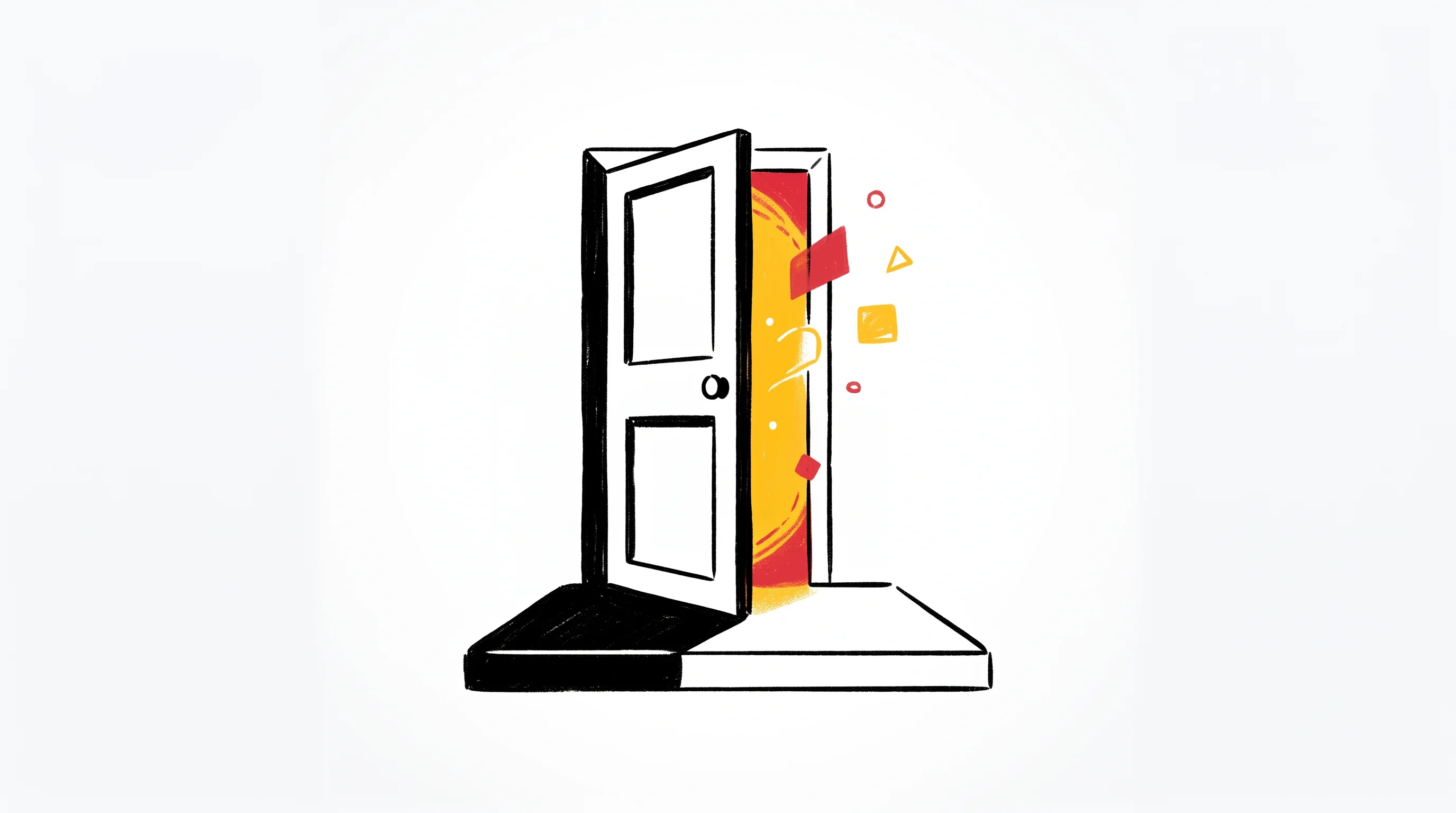 Digital illustration for article section "Content Section 3" in "FriskAI raises $3.6M to monitor AI agents in production" - A conceptual and minimalist illustration representing an exclusive early-access platform, featuring ...