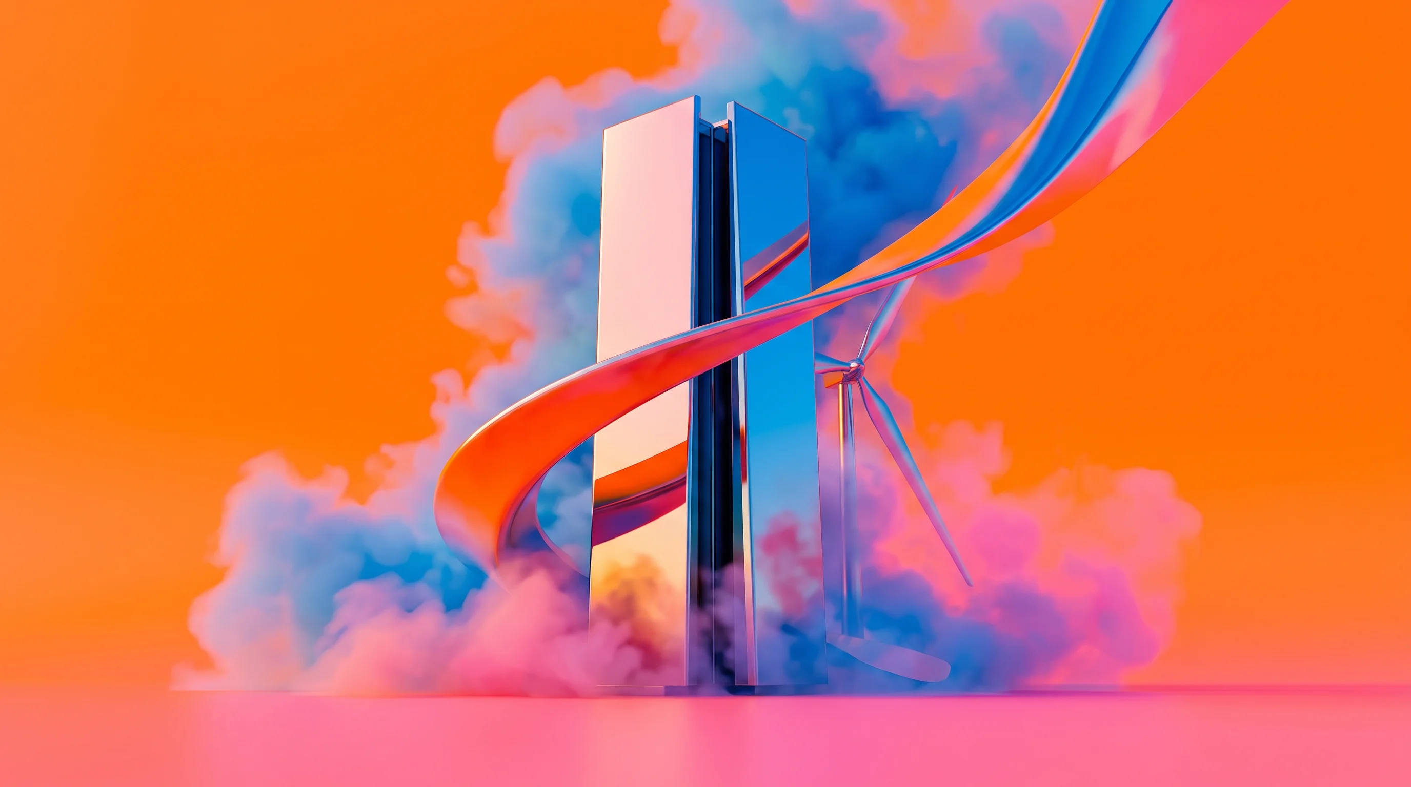 Digital illustration for article section "Content Section 3" in "Rune raises $7M to turn wasted solar power into AI compute" - A conceptual, minimalist illustration representing the massive surge in data-center power demand and...