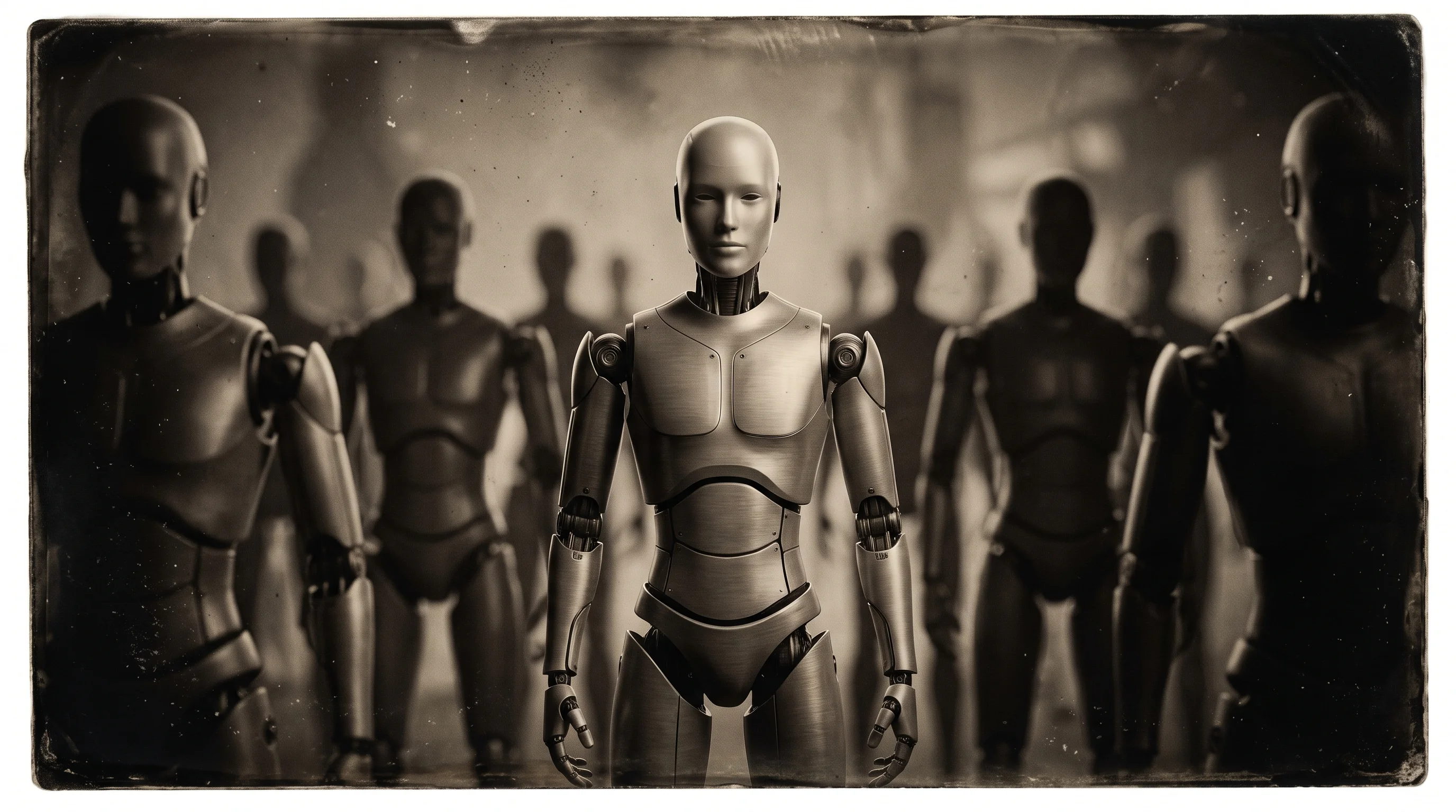 Digital illustration for article section "Content Section 3" in "INFIFORCE claims $70M in robot orders but Series A unverified" - A conceptual and minimalist composition representing a highly competitive and heavily funded humanoi...