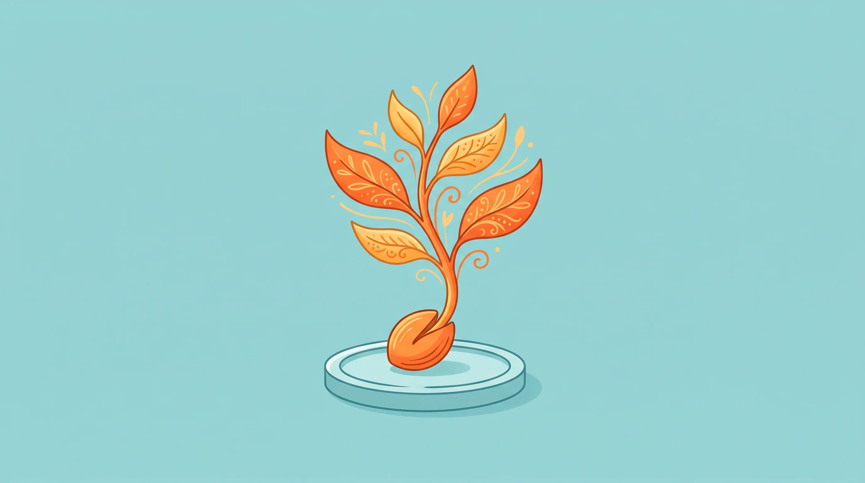 Digital illustration for article section "Content Section 3" in "Matic adds voice control to robot vacuum challenging Dyson" - A clean and minimal conceptual illustration representing seed funding and financial growth, featurin...