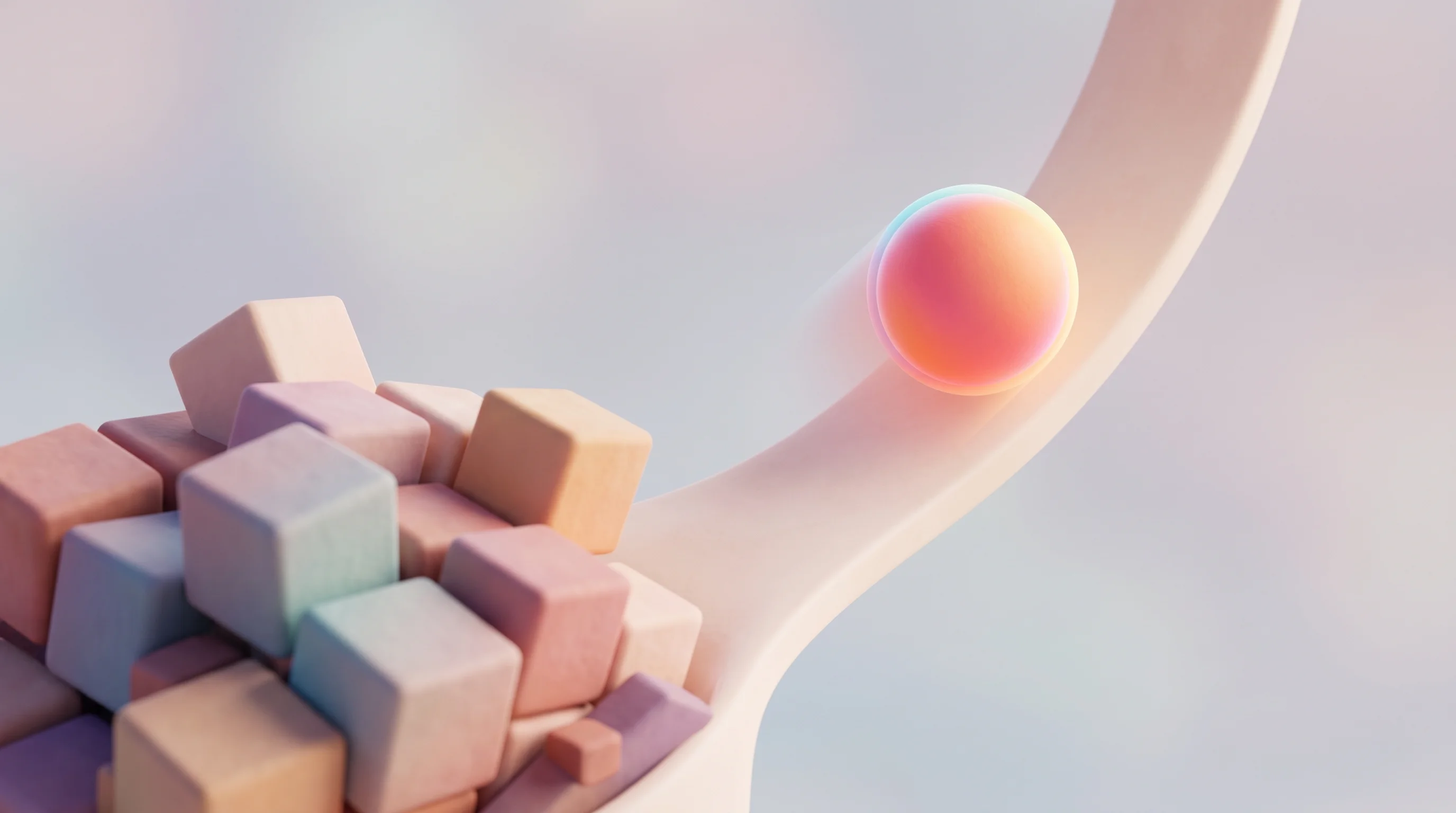 Digital illustration for article section "Content Section 2" in "Kevin Weil eyes AI-for-science startup amid $20B+ sector boom" - A conceptual, clean, and minimal 3D illustration symbolizing focused effort and accelerated progress...