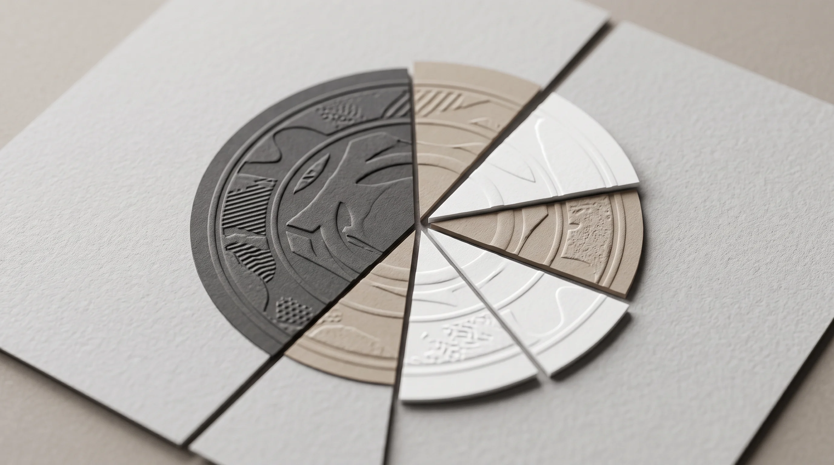 Digital illustration for article section "Content Section 3" in "Amorphous AI raises $2.2M to build hospital data intelligence" - A modern, minimalist conceptual representation of official ISO certifications, featuring a stylized,...