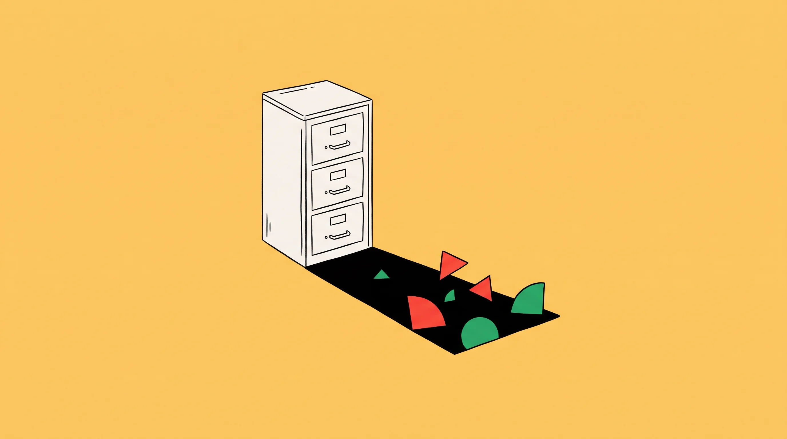 Digital illustration for article section "Content Section 4" in "Velatir raises $5.8M to solve enterprise AI permission problem" - A minimalist illustration conceptualizing "Shadow AI" in a corporate enterprise environment, featuri...