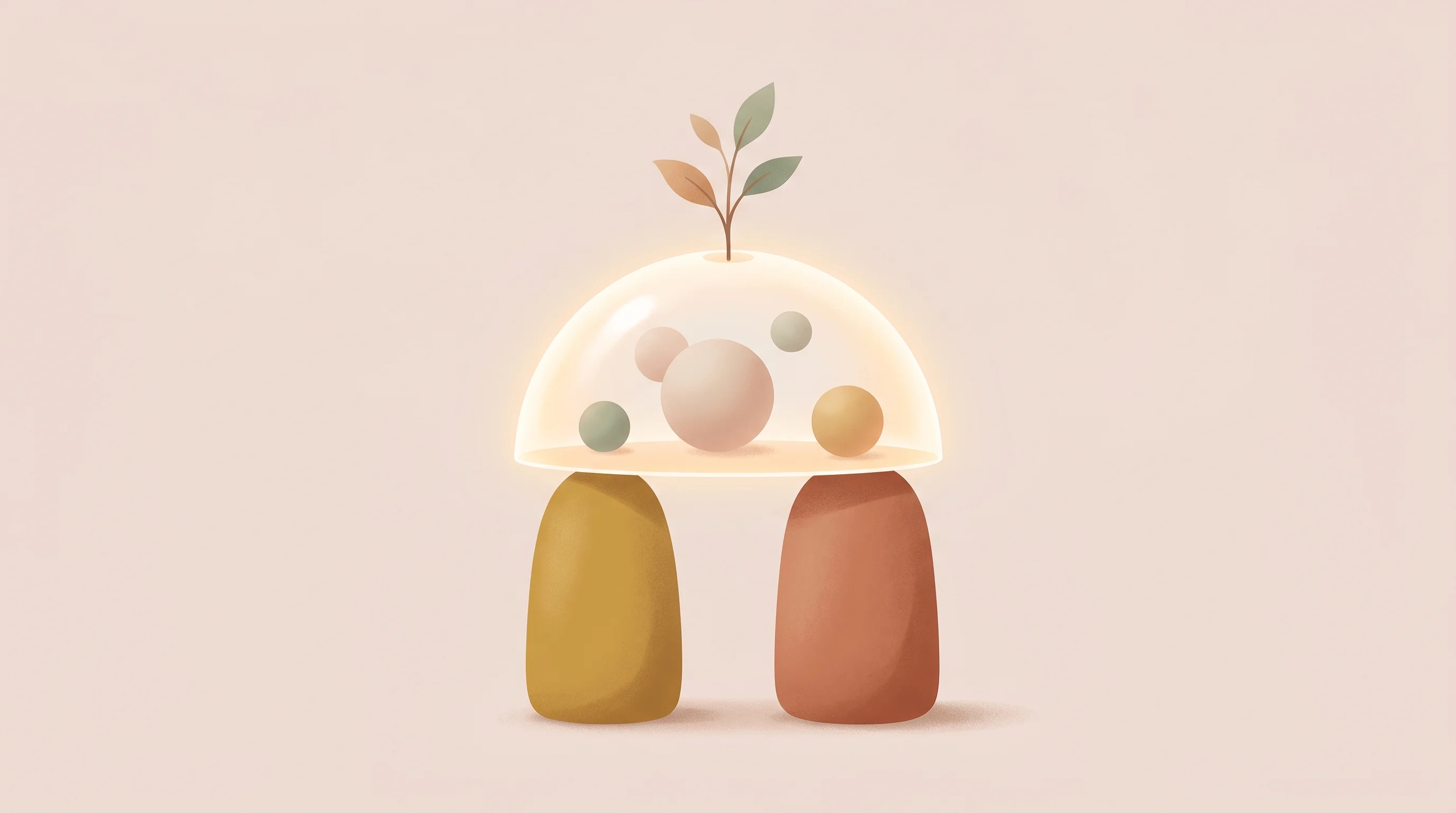 Digital illustration for article section "Content Section 3" in "amber raises €7M to power autonomous enterprise AI" - A conceptual and minimalist illustration representing the delicate balance of data sovereignty amids...
