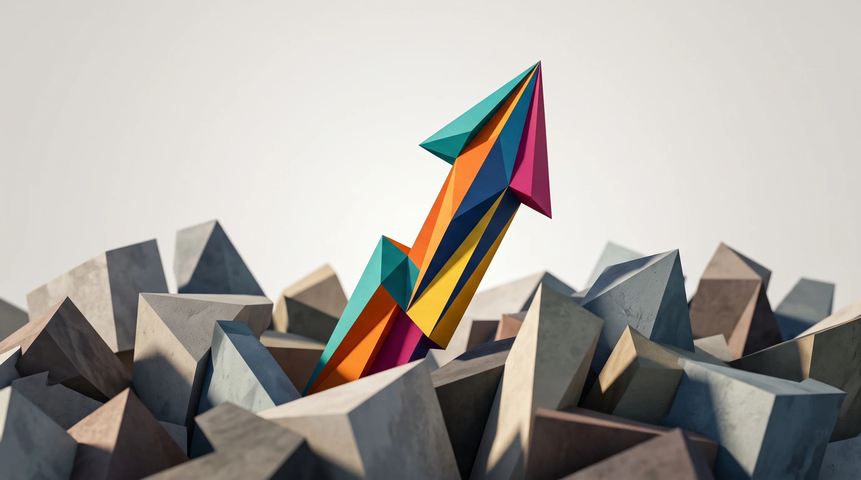 Digital illustration for article section "Content Section 2" in "BrightUp raises $2M seed for compassionate capital platform" - A clean, minimal, and modern conceptual image representing a new financial relief service entering a...