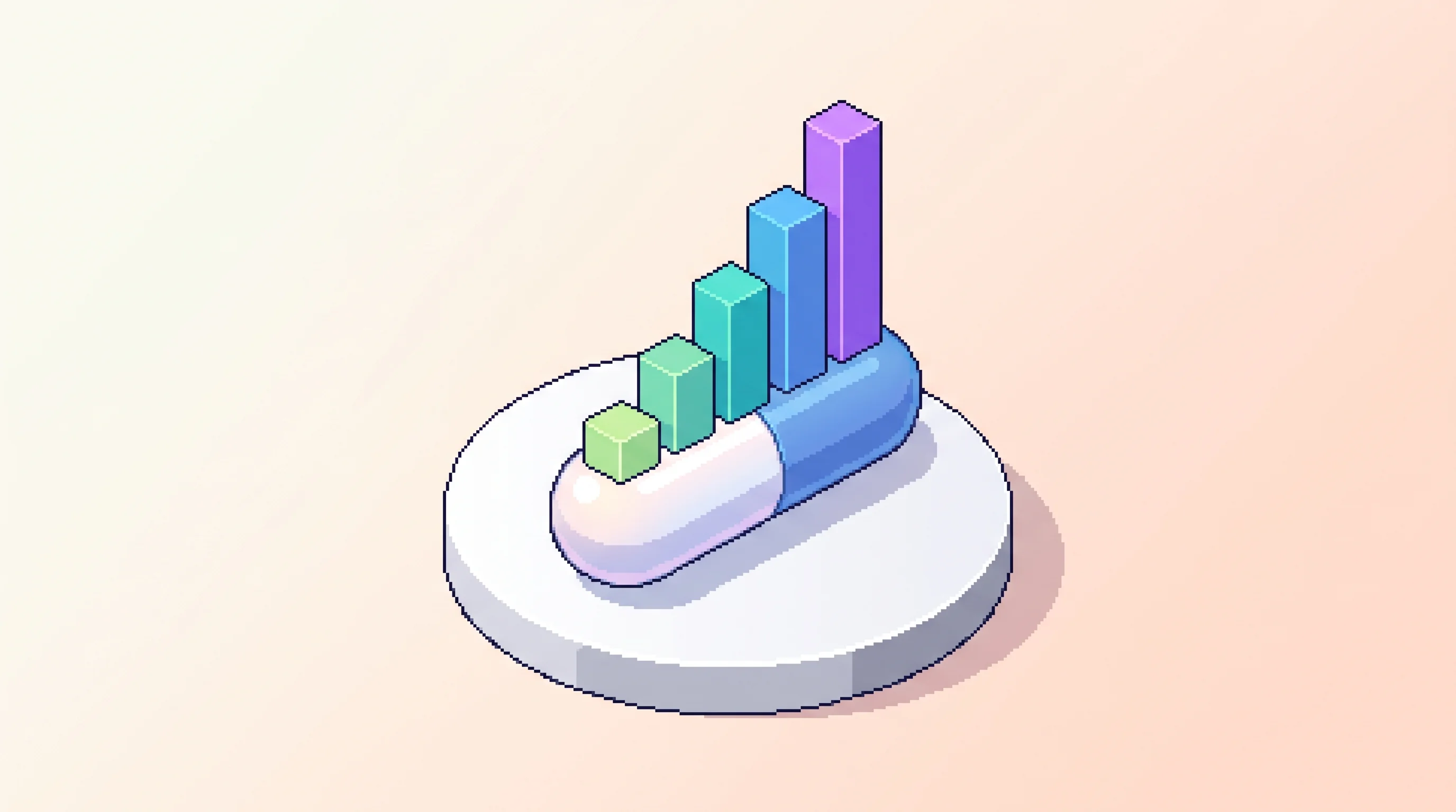 Digital illustration for article section "Content Section 3" in "ChronicleBio raises $15M to decode chronic diseases with AI" - A clean, minimalist composition featuring a single, prominent stylized pharmaceutical capsule restin...