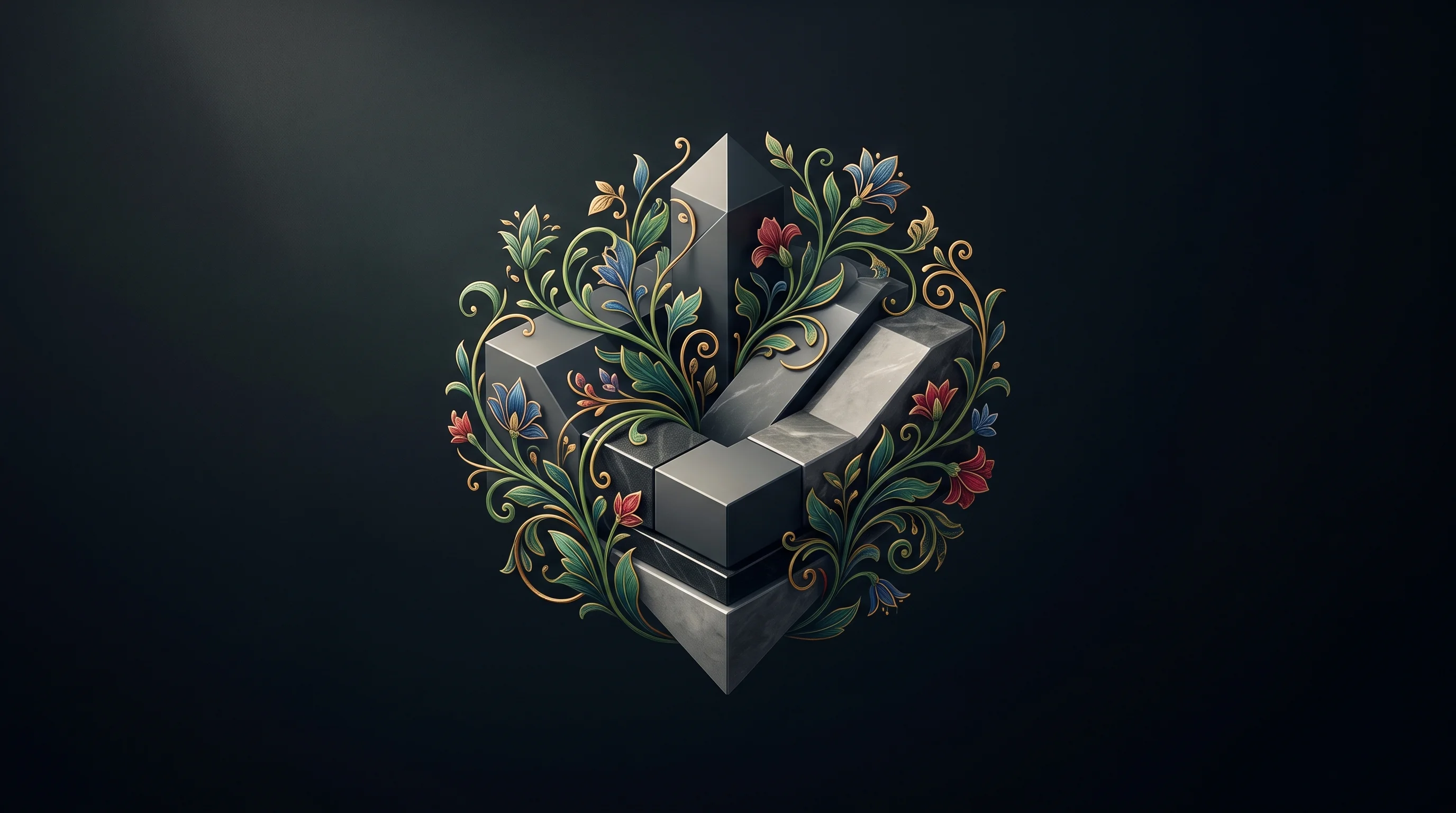 Digital illustration for article section "Content Section 2" in "Omacom Foundation raises $8M to support open-source Linux" - A clean, minimal composition featuring a single, elegant floating geometric landscape that symbolize...