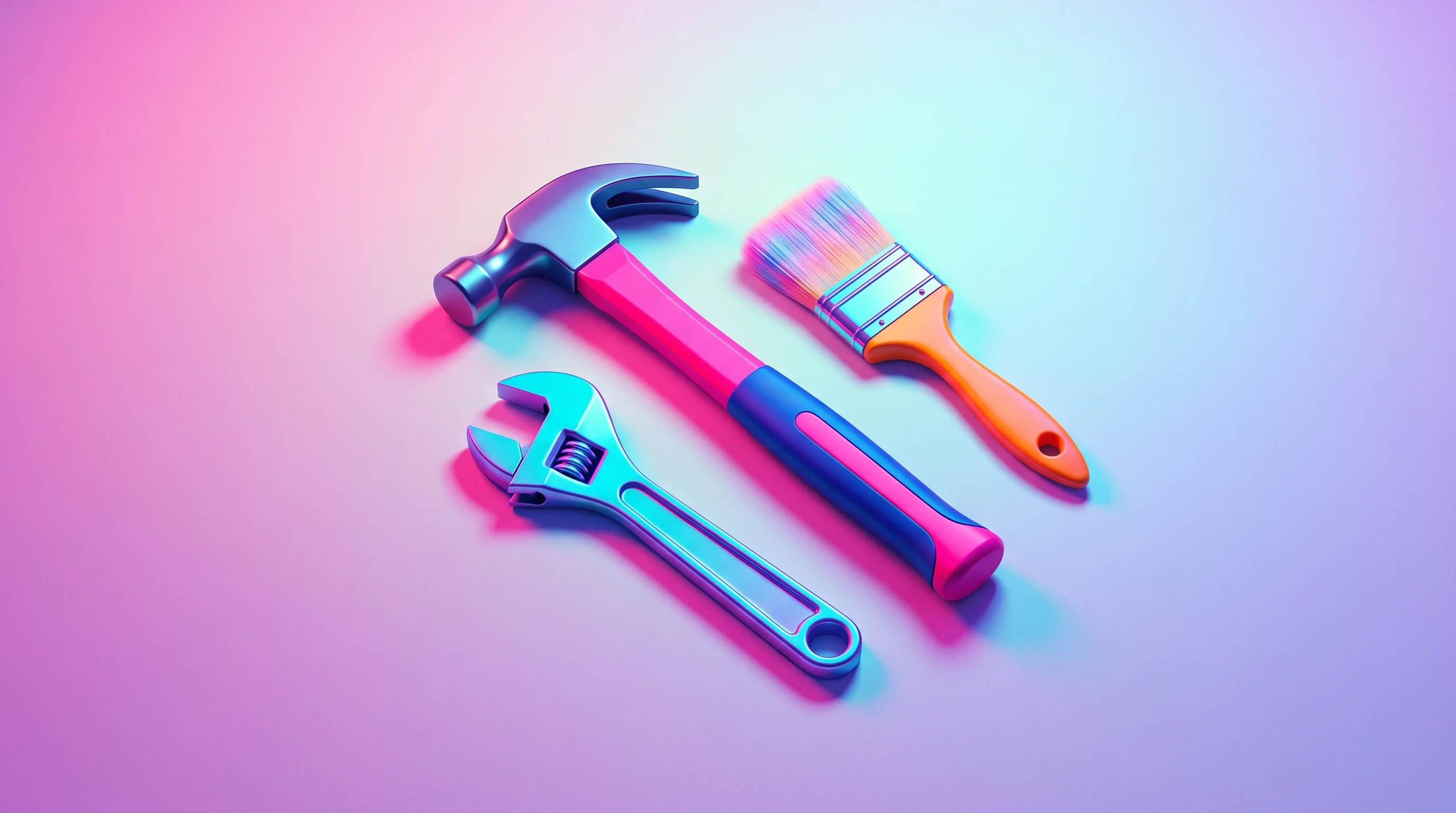 Digital illustration for article section "Content Section 2" in "Sophiie AI raises $5M to automate tradie admin work" - A clean, minimal, and conceptual composition featuring a stylized arrangement of essential trade too...