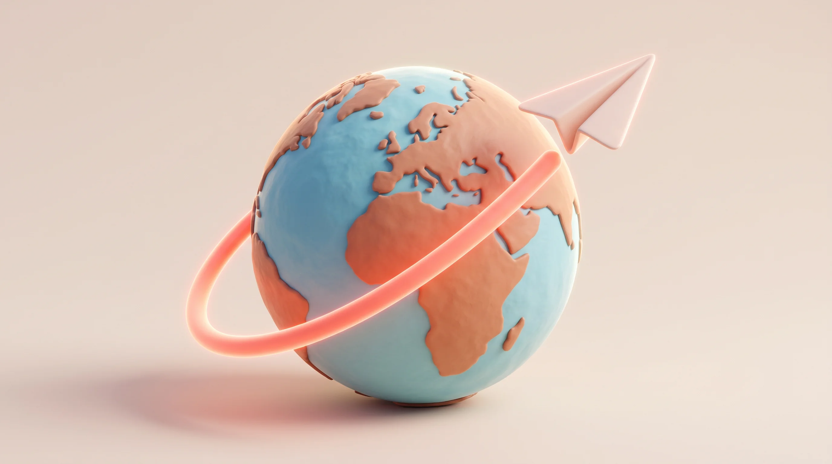 Digital illustration for article section "Content Section 2" in "neno raises $7.7M to merge AI banking with accounting" - A conceptual representation of global go-to-market launches featuring a minimalist, stylized globe g...