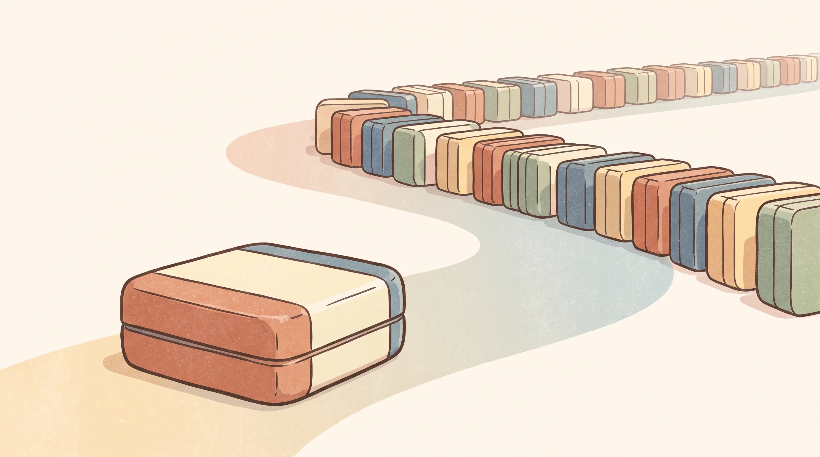 Digital illustration for article section "Content Section 5" in "Quintessent raises $40M for AI optical interconnect tech" - A conceptual illustration symbolizing the transition from small-scale sampling to high-volume produc...