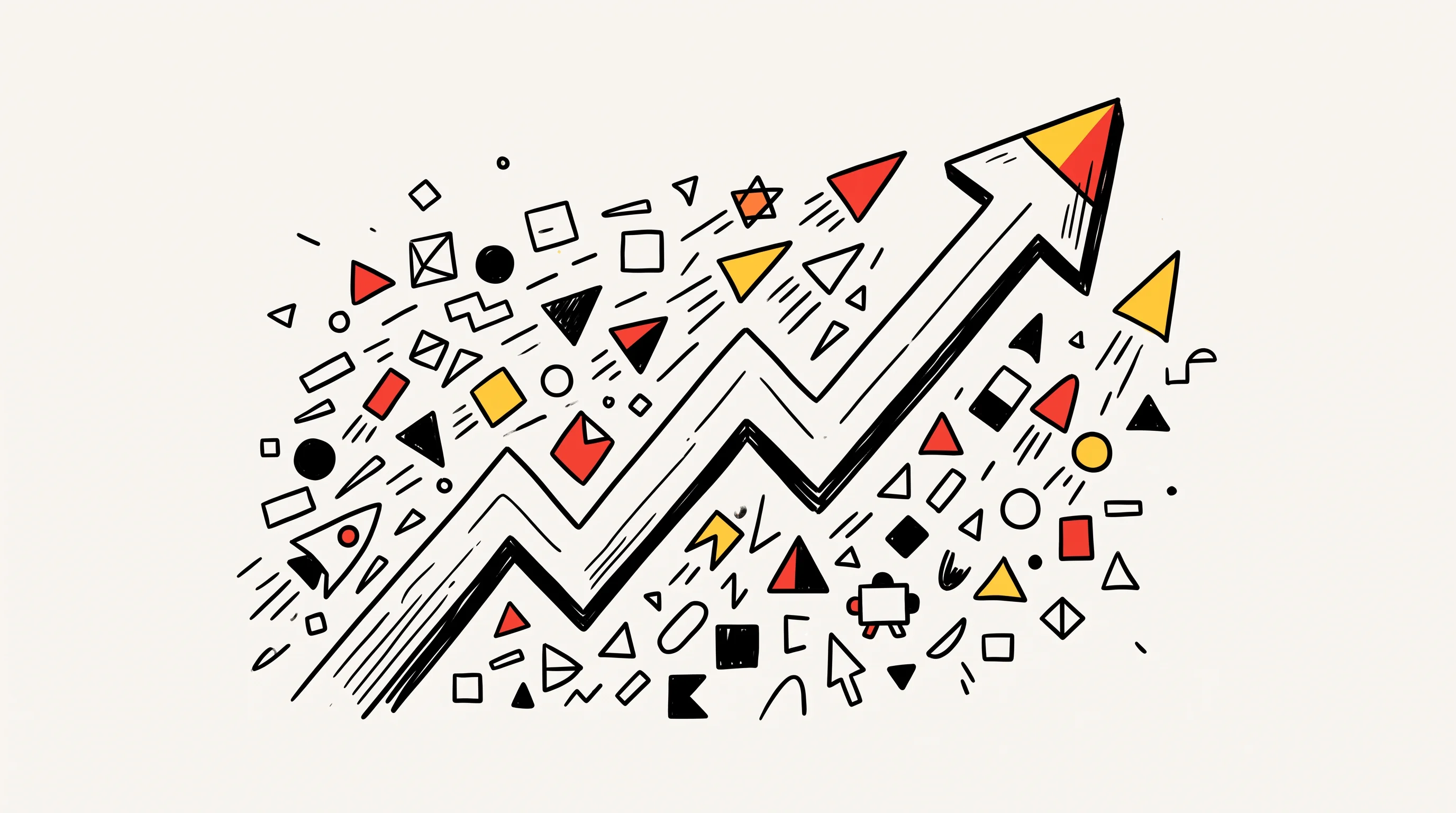 Digital illustration for article section "Content Section 3" in "ItoFlow raises $2.5M to build AI investment strategy platform" - A conceptual, modern illustration representing intensifying competition in financial AI, featuring a...