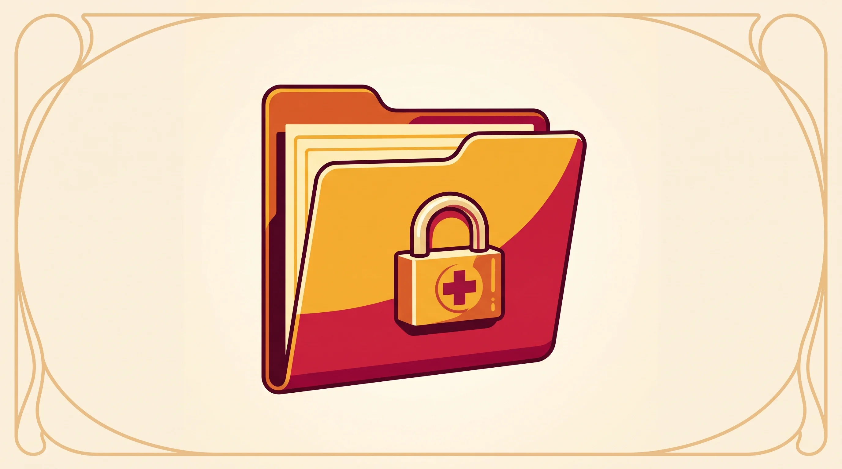 Digital illustration for article section "Content Section 3" in "Floracene launches HIPAA-compliant no-code builder for healthcare" - A conceptual and minimalist illustration representing a Business Associate Agreement and healthcare ...