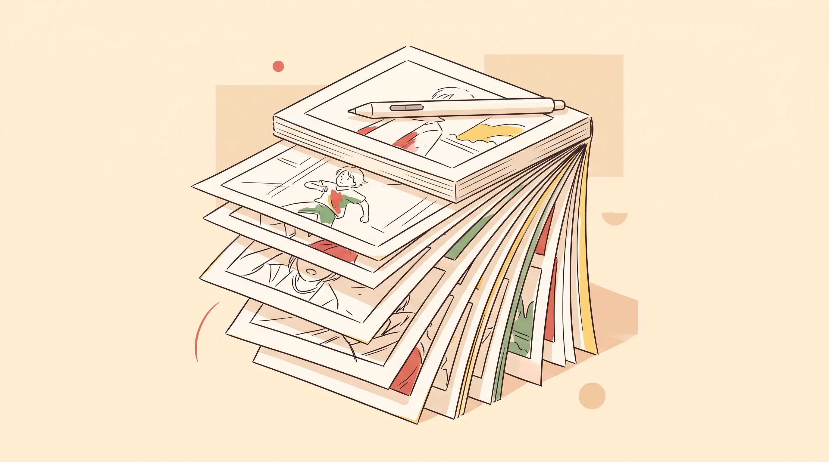 Digital illustration for article section "The AI Production Claim" in "MOCHI.TV launches vertical anime shorts for mobile Gen Z viewers" - A minimalist illustration conceptualizing rapid, high-velocity anime production, featuring a single,...